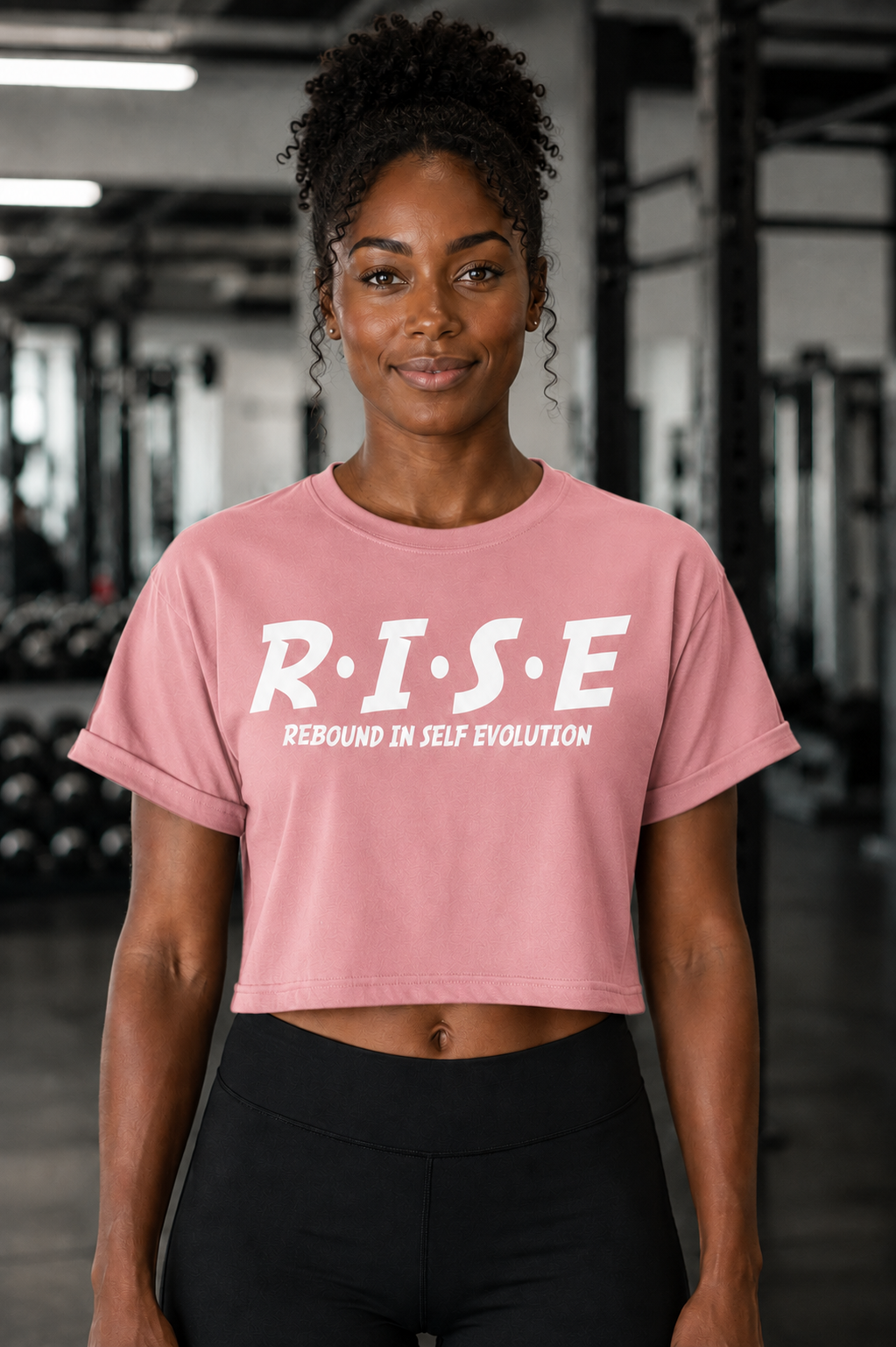 RISE V1 Croptop Tee - Desert Pink.png