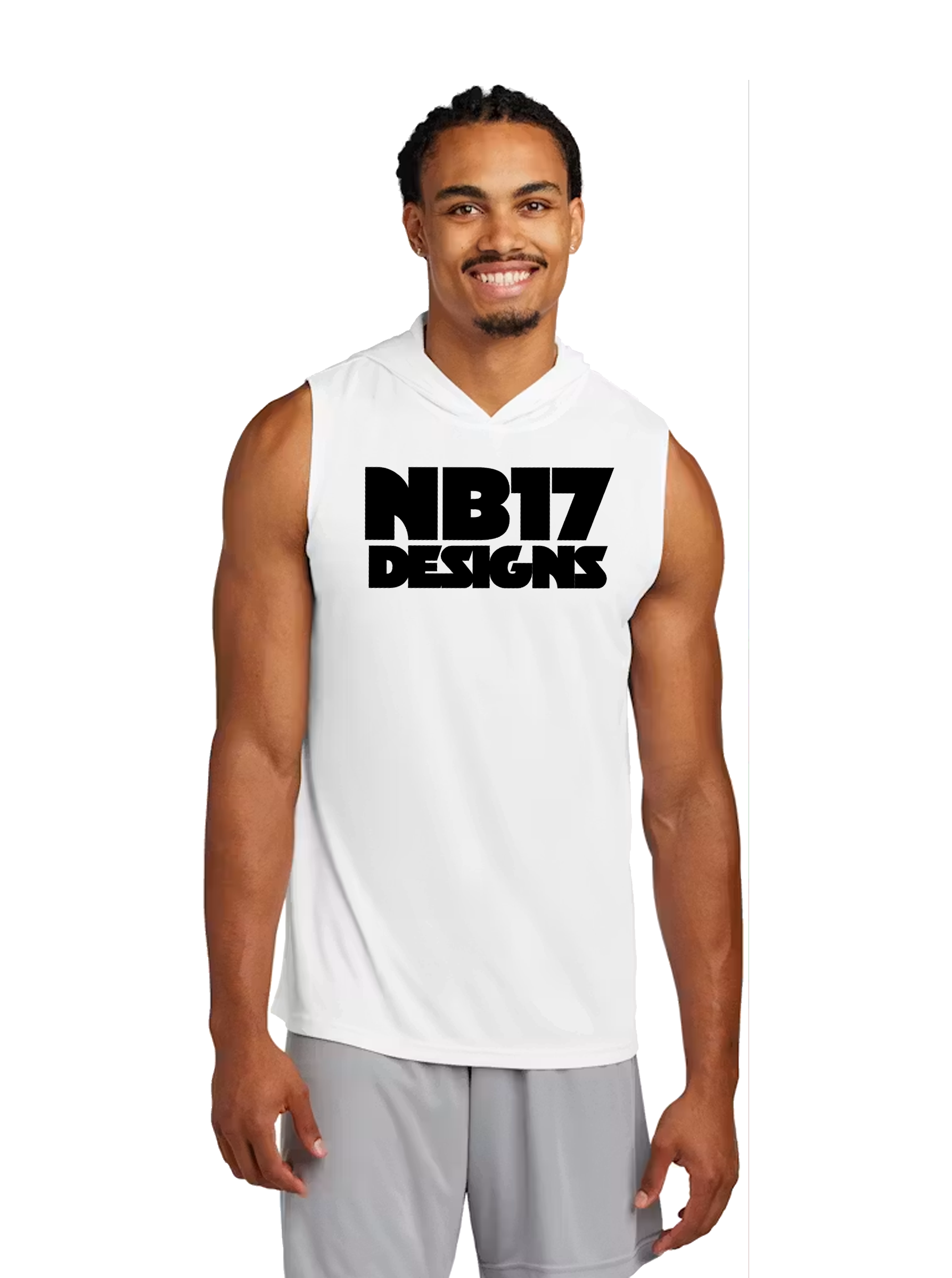 NB17 Sleeveless Hoody - White.png