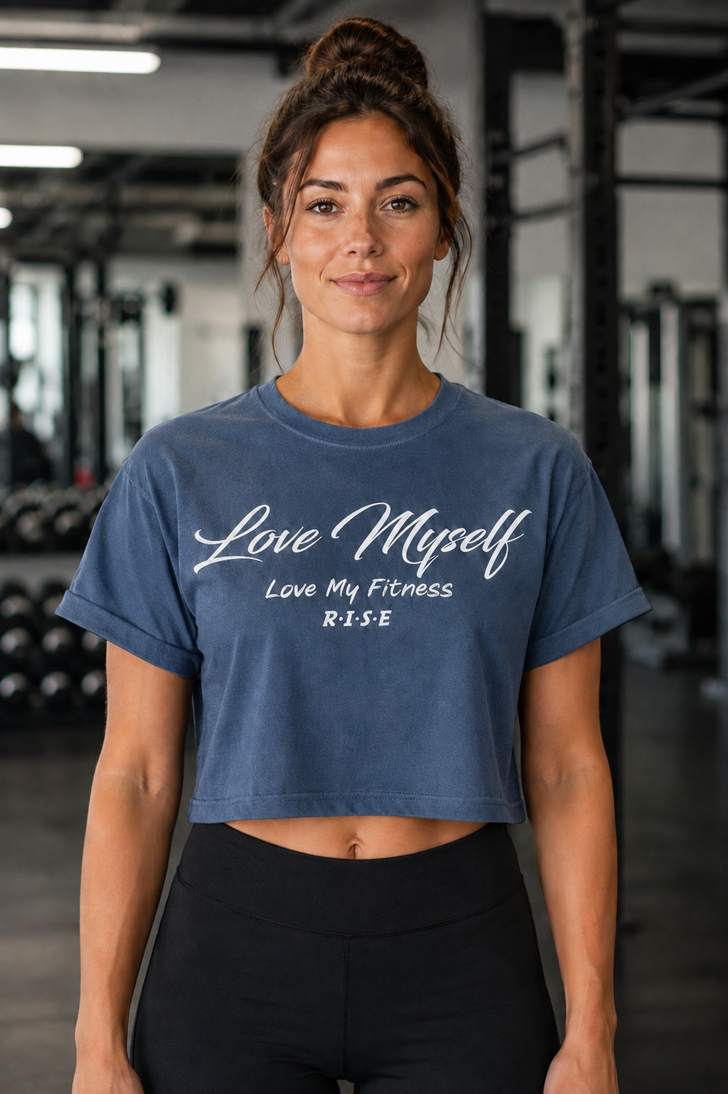 RISE Love Myself Croptop - Stonewash.png