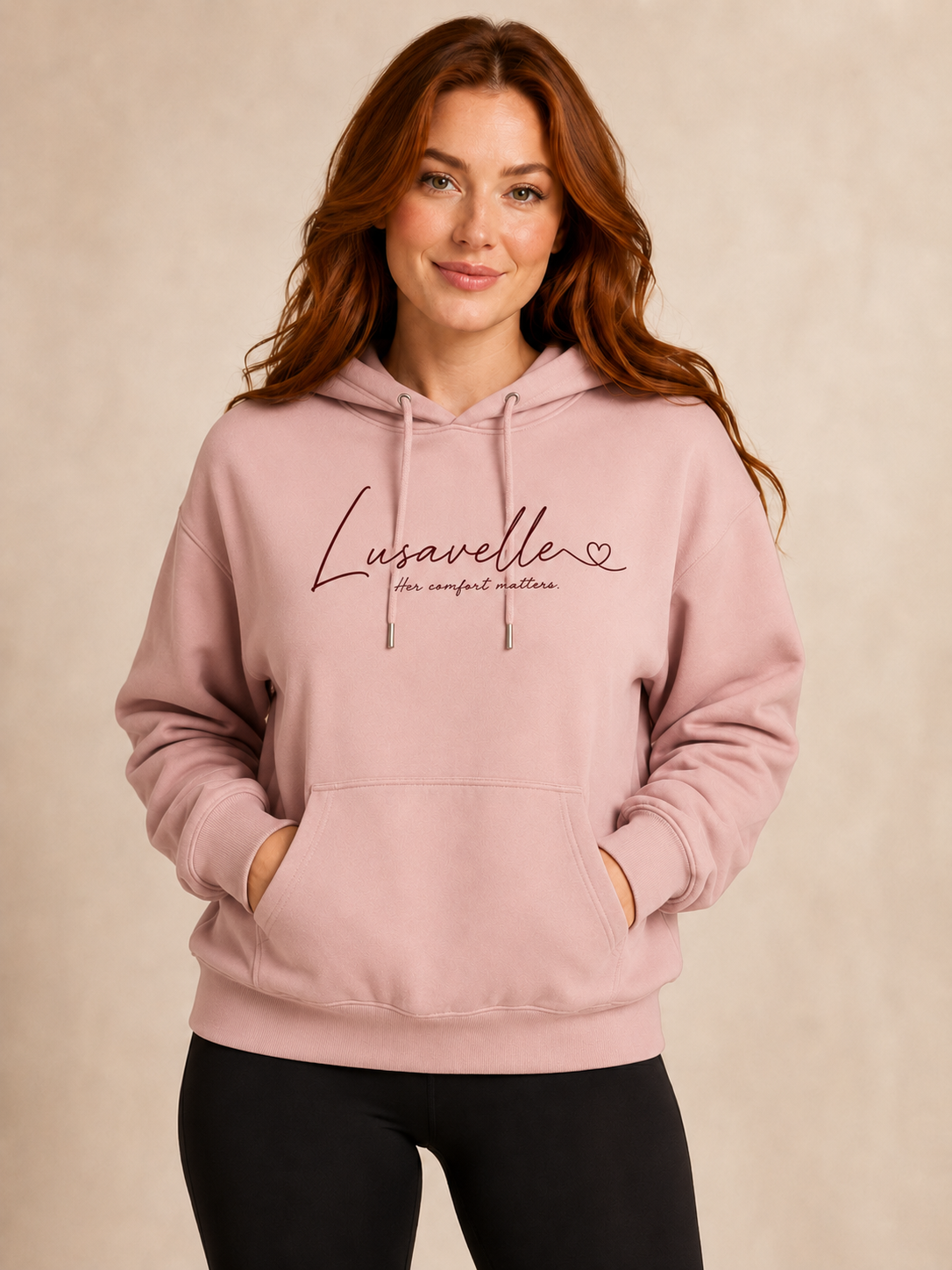 Lusavelle Relaxed Hoody - Pink.png