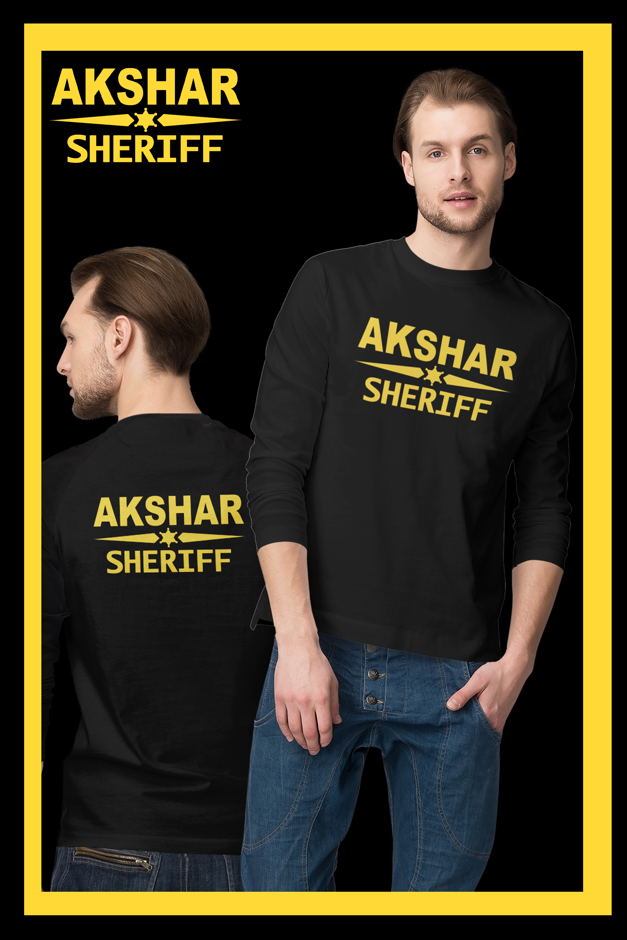 Akshar for Sheriff - Mens Long Sleeve T-Shirt