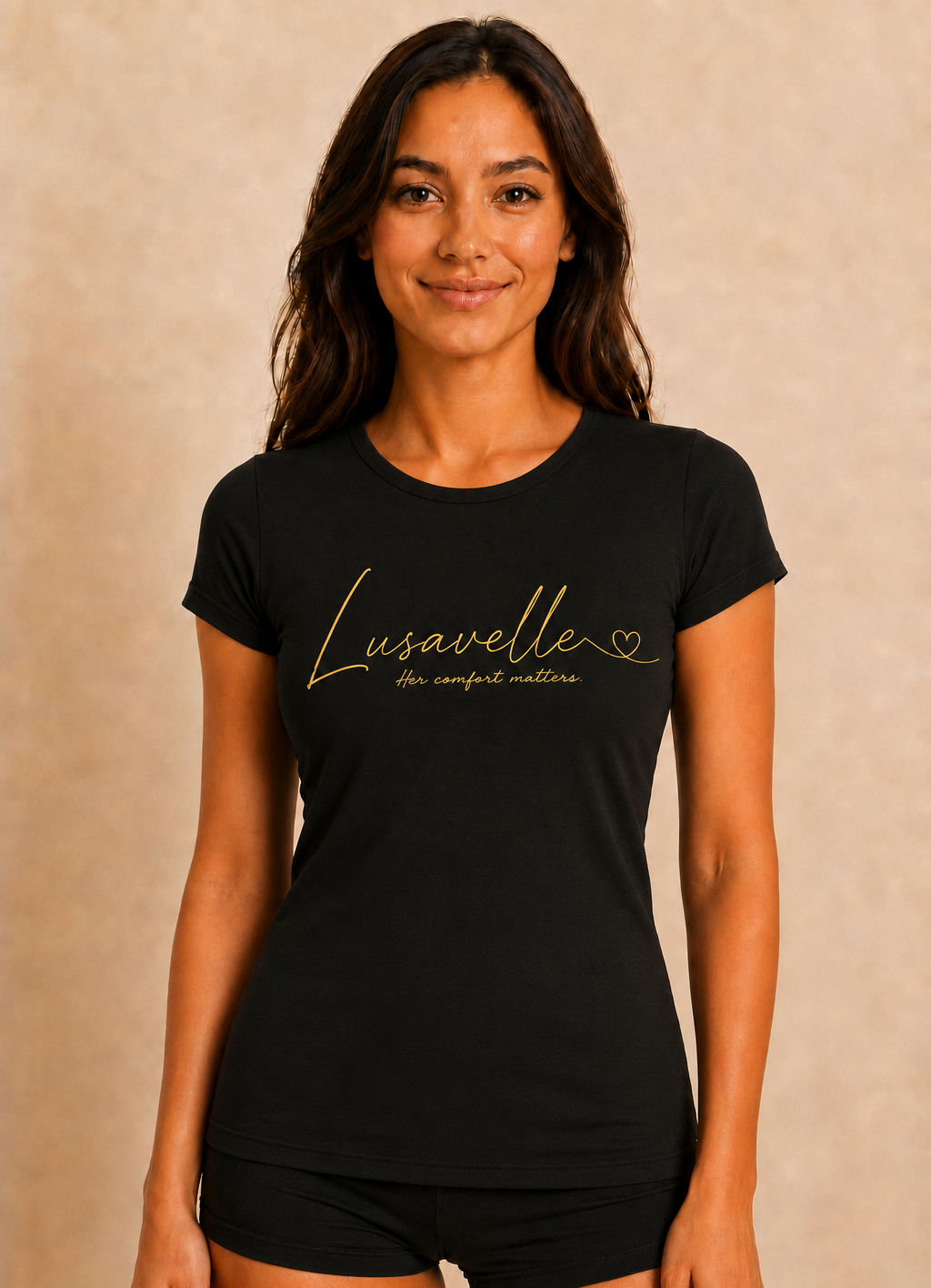 Lusavelle Fitted Tee - Black.png