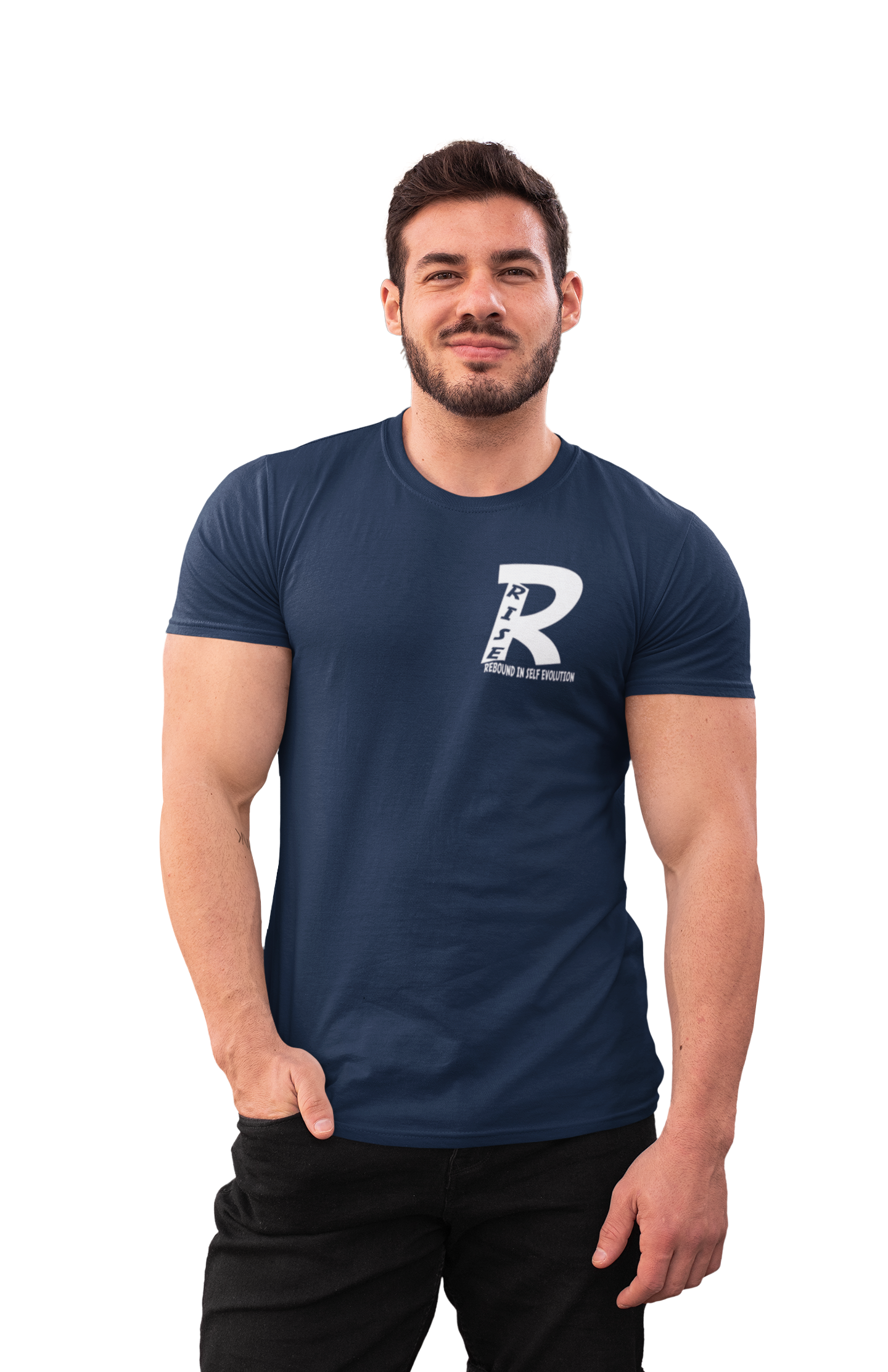 RISE V2 Performance Tee - Navy.png