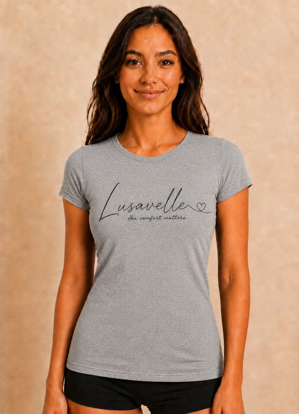 Lusavelle Fitted Tee - Heather Gray.png