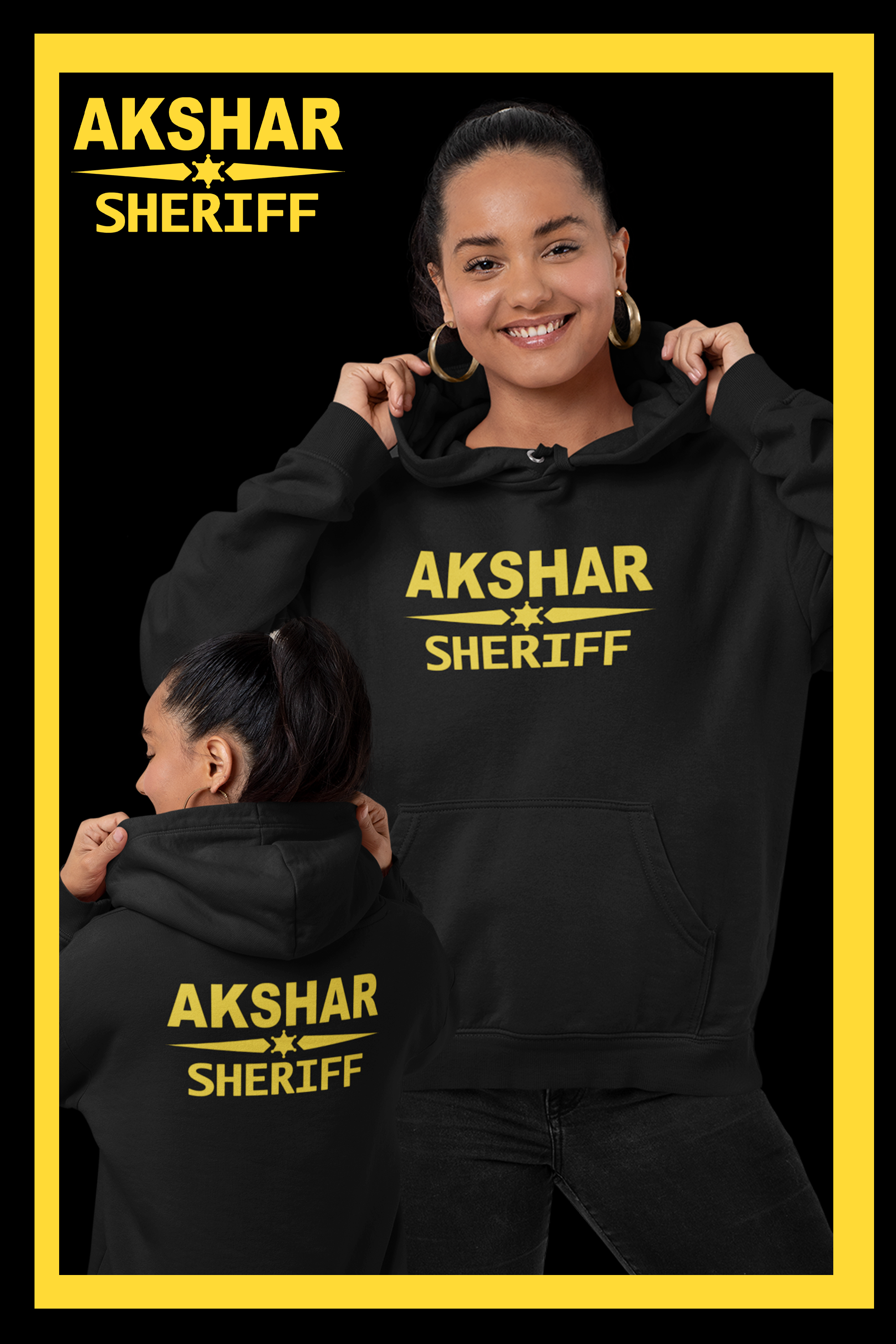 Akshar for Sheriff  - Womens Pullover Hoody