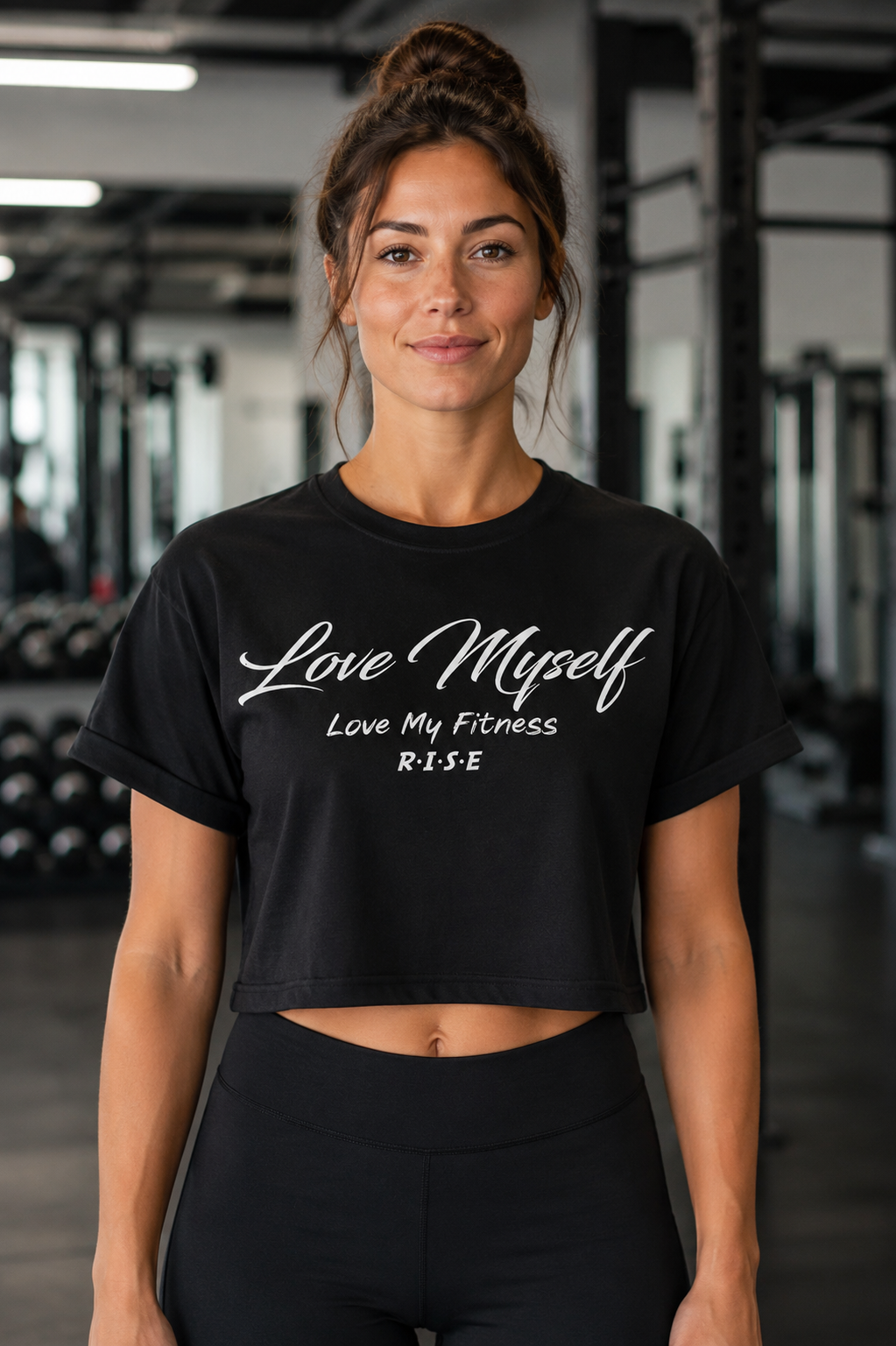 RISE Love Myself Croptop - Black.png