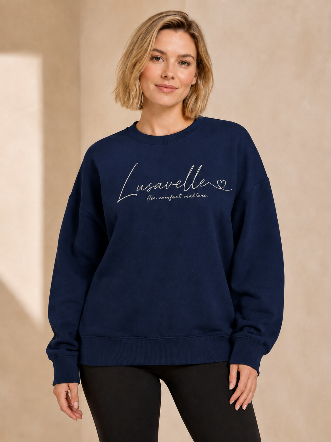 Lusavelle Comfort Sweatshirt - Navy.png