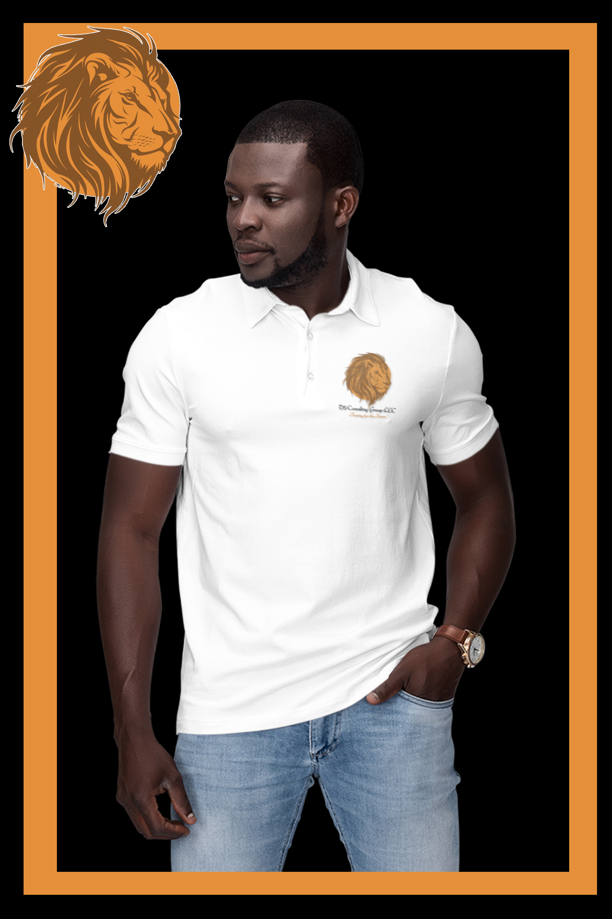D5 Mens Polo - White.png