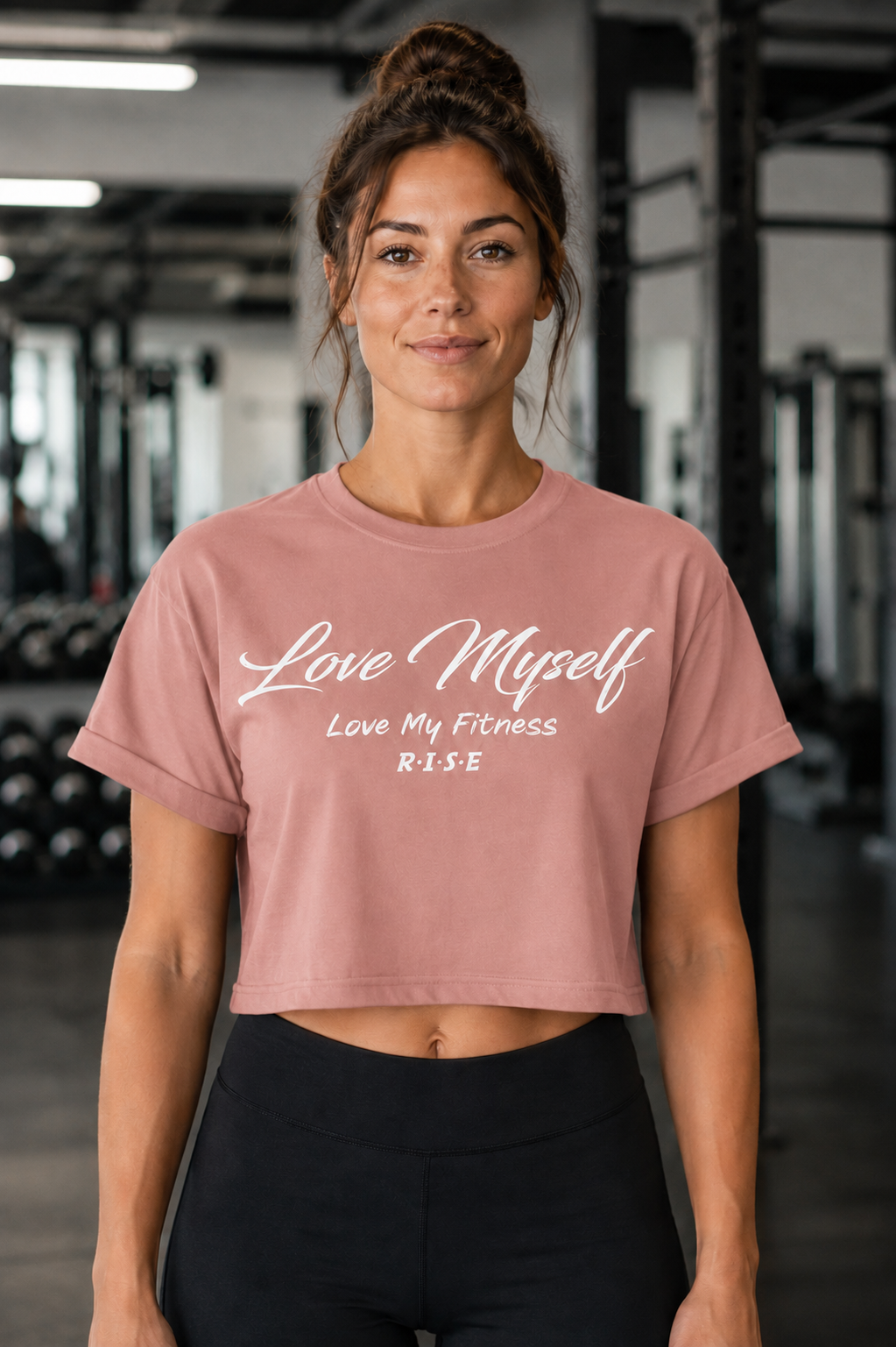 RISE Love Myself Croptop - Desert Pink.png