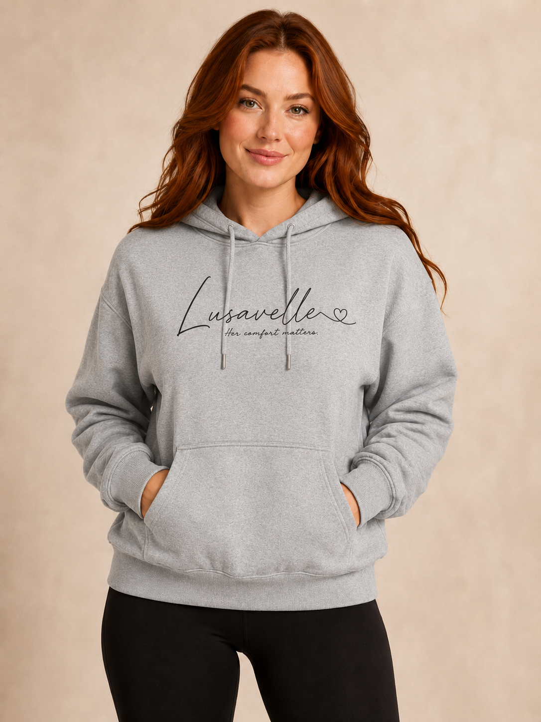 Lusavelle Relaxed Hoody - Heather Gray.png