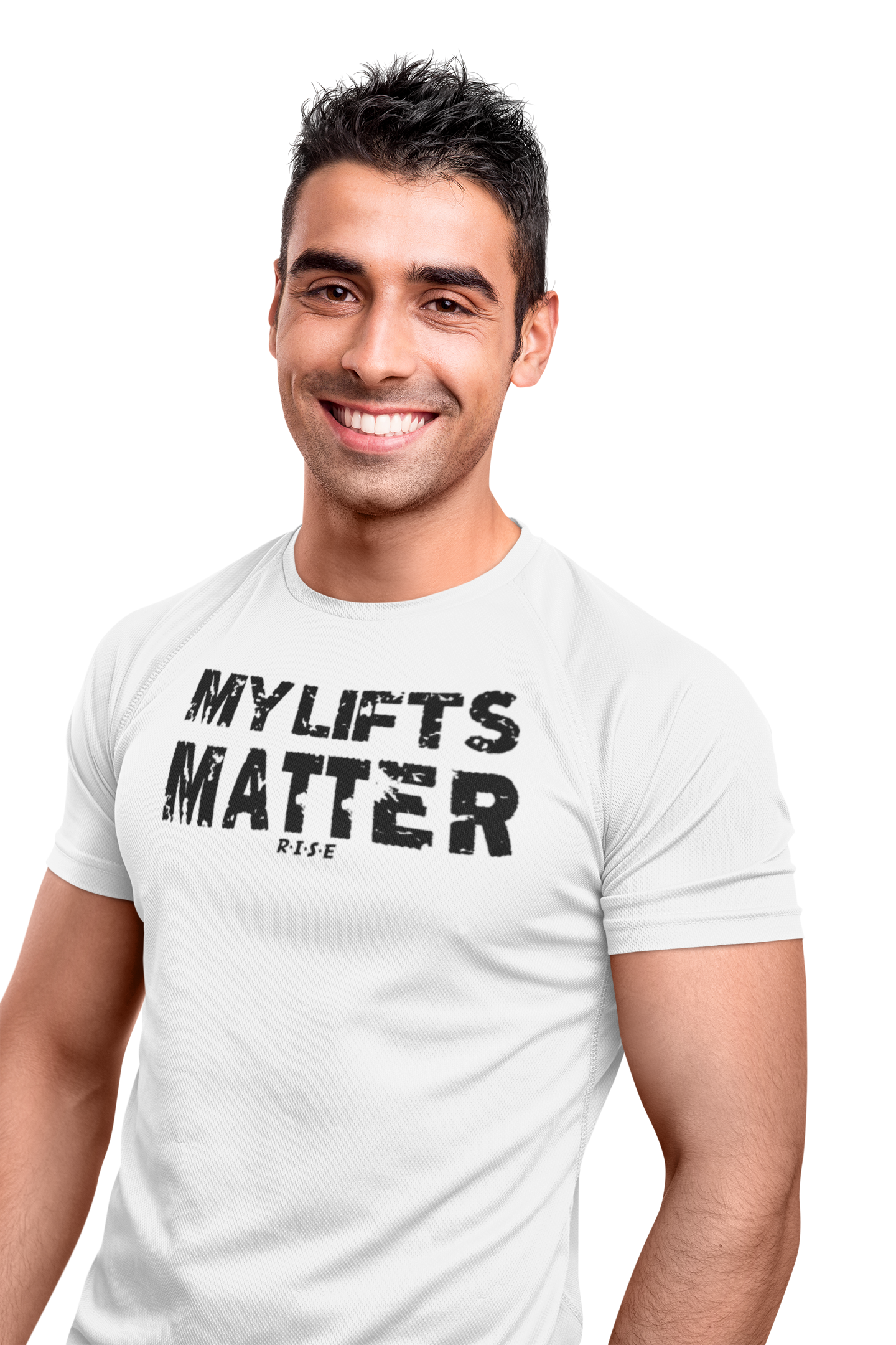 RISE My Lifts Matter Performance Tee - White.png