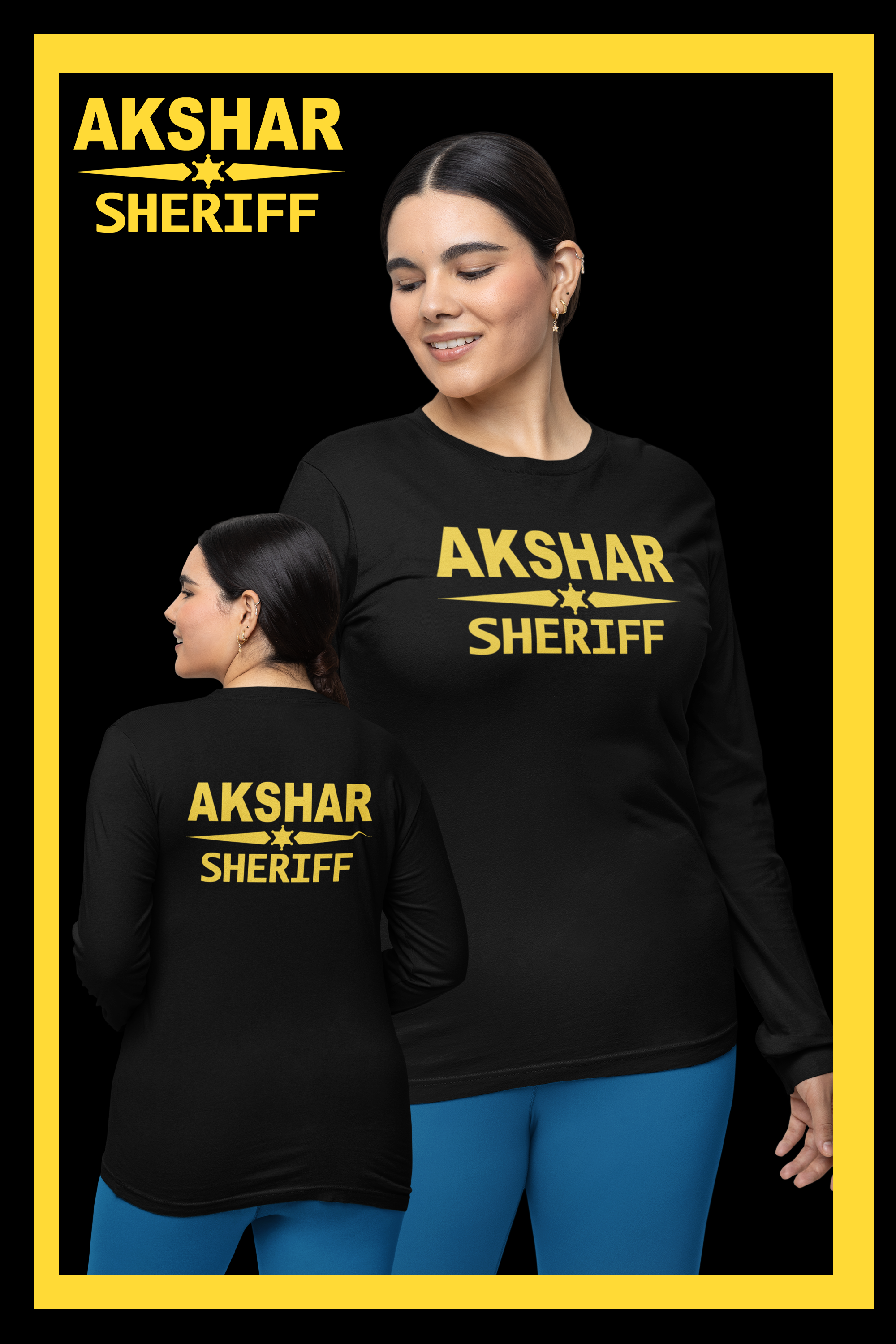 Akshar for Sheriff - Womens Long Sleeve T-Shirt