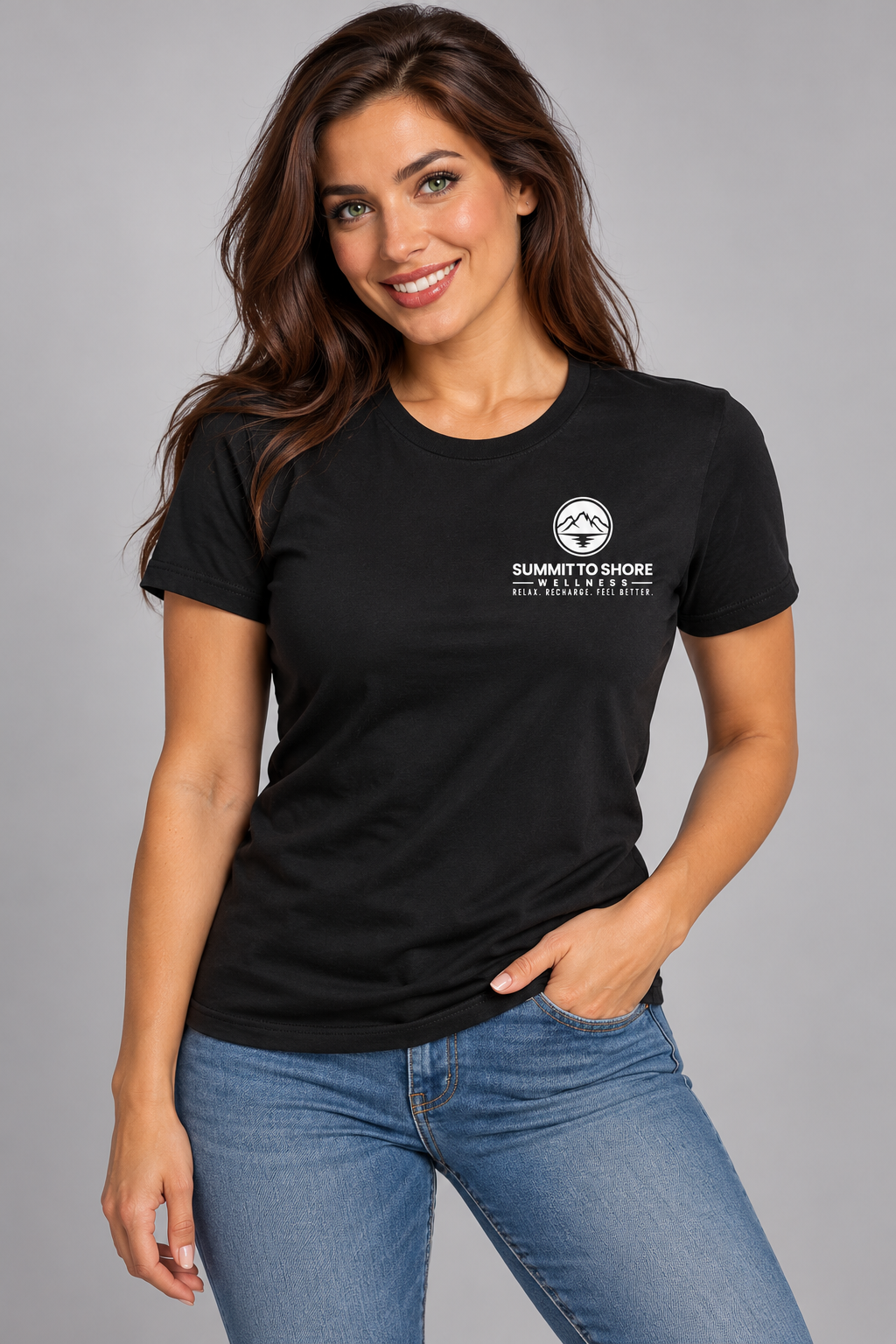 Radiant model in black wellness tee-1.png