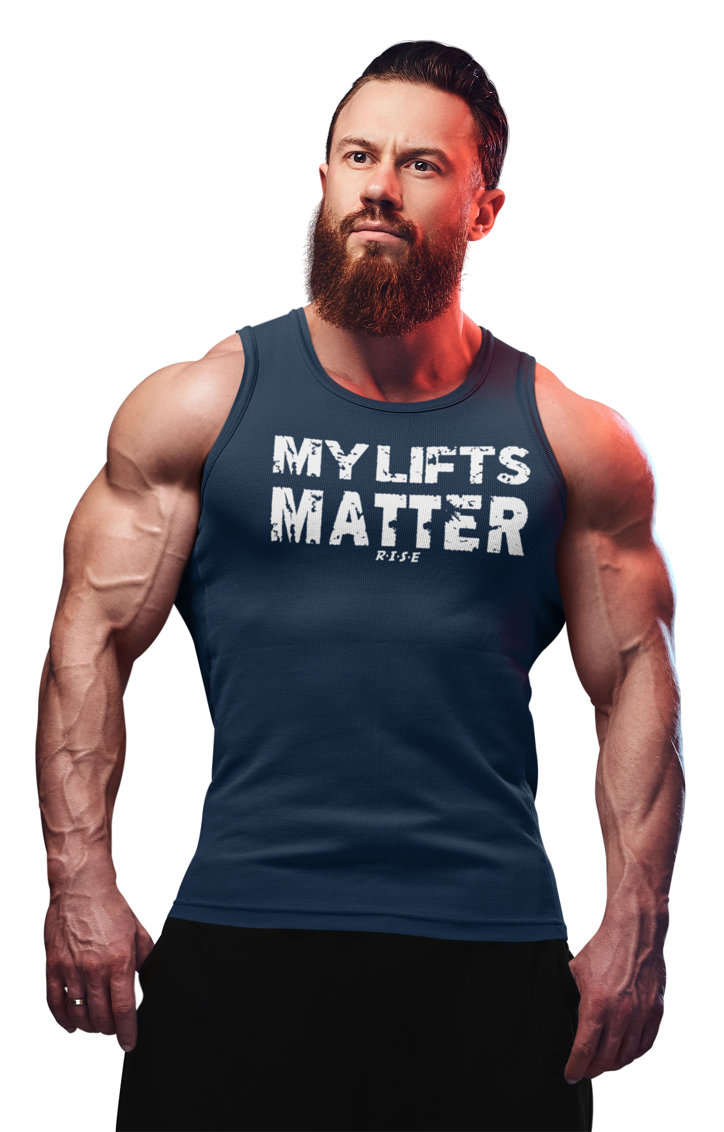 RISE My Lifts Matter Tanktop - Navy.png