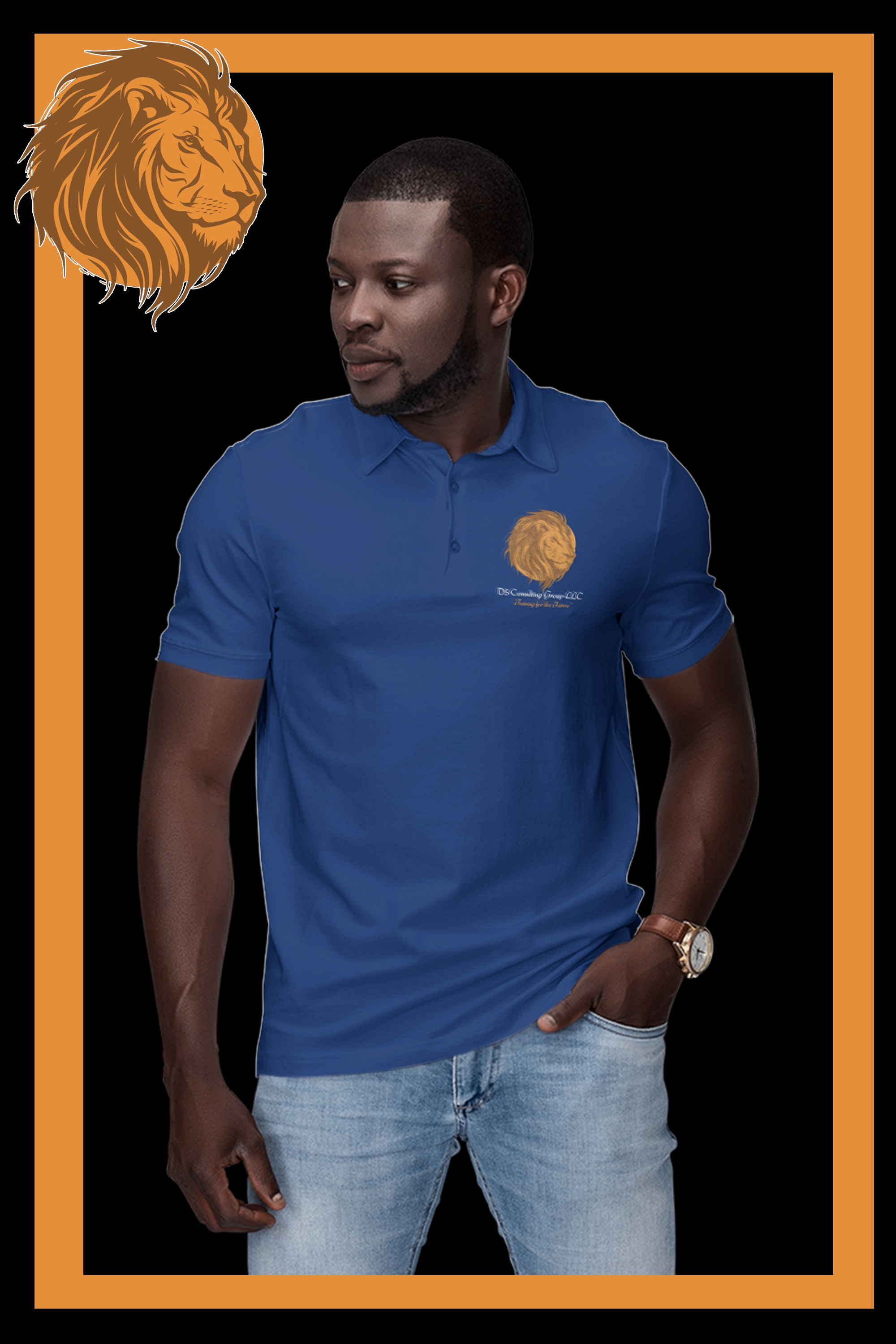 D5 Mens Polo - Navy.png