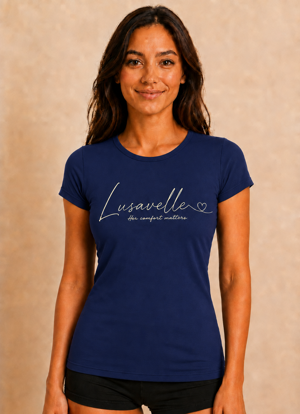 Lusavelle Fitted Tee - Navy.png