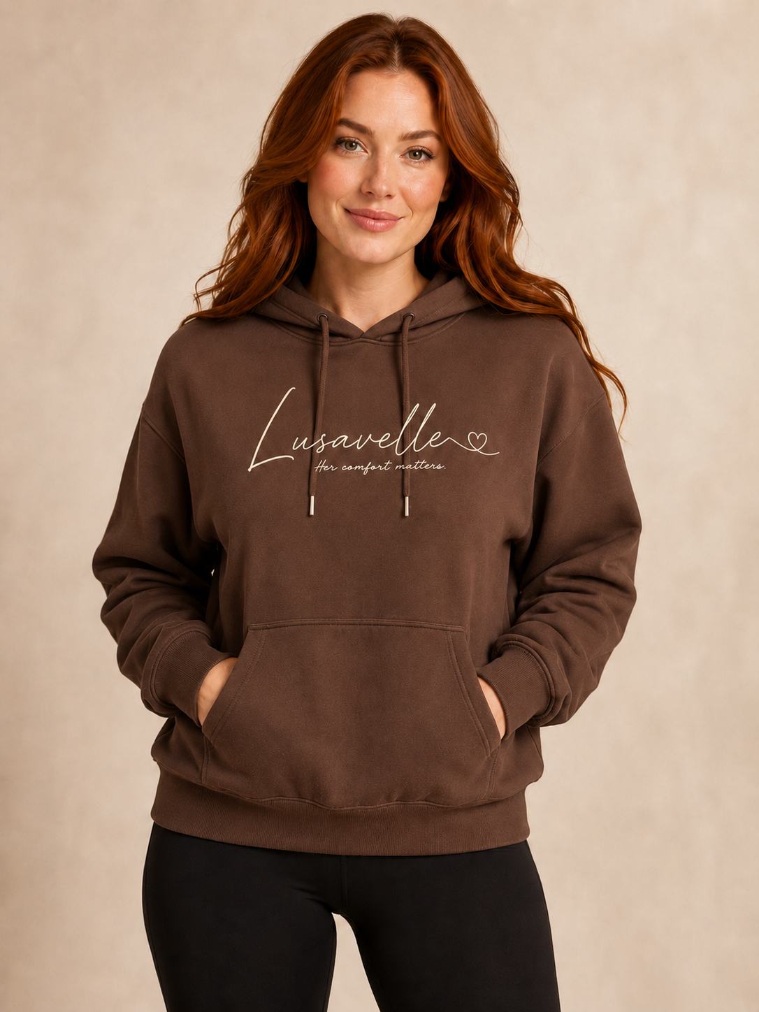 Lusavelle Relaxed Hoody - Chocolate.png
