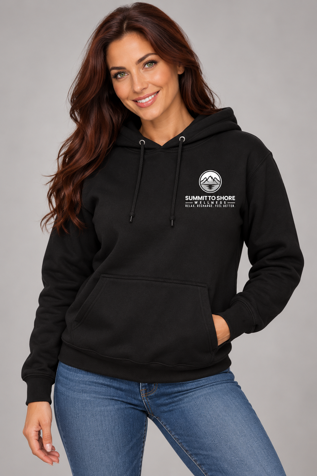 Black hoodie with white wellness logo-5.png