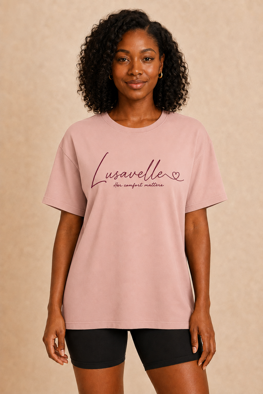Lusavelle Relaxed Tee - Pink.png
