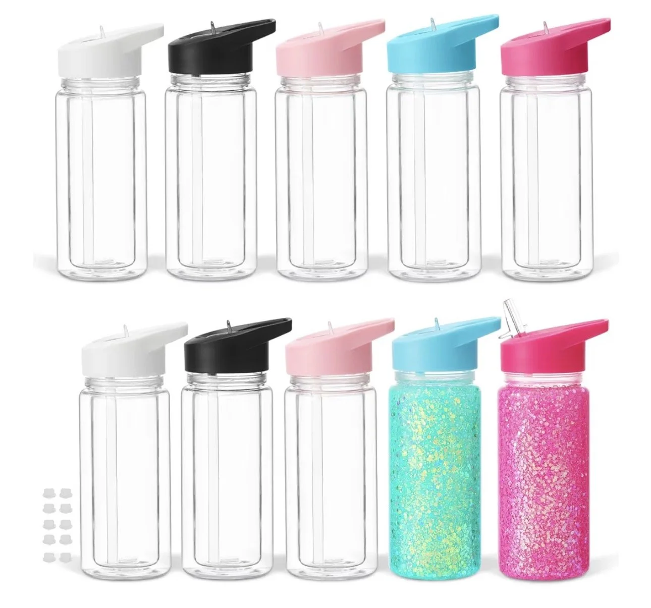 10oz Plastic Snow Globe Cup