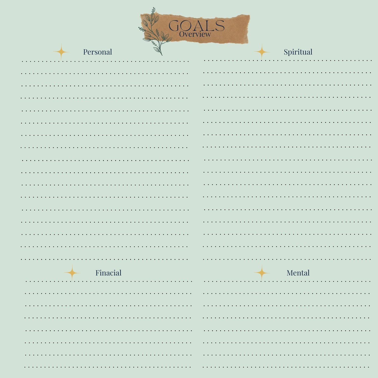 Goals Journal