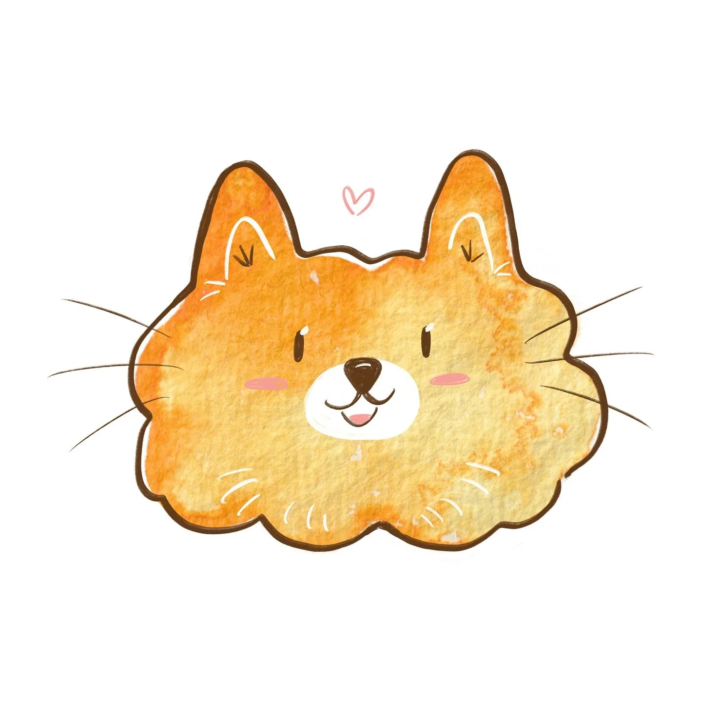 15. Fox 🦊☺️❤️ Saffie&rsquo;s latest disguise 🥸  #cosyseptemberick 💗 ☺️ #artchallenge #illustrationdaily