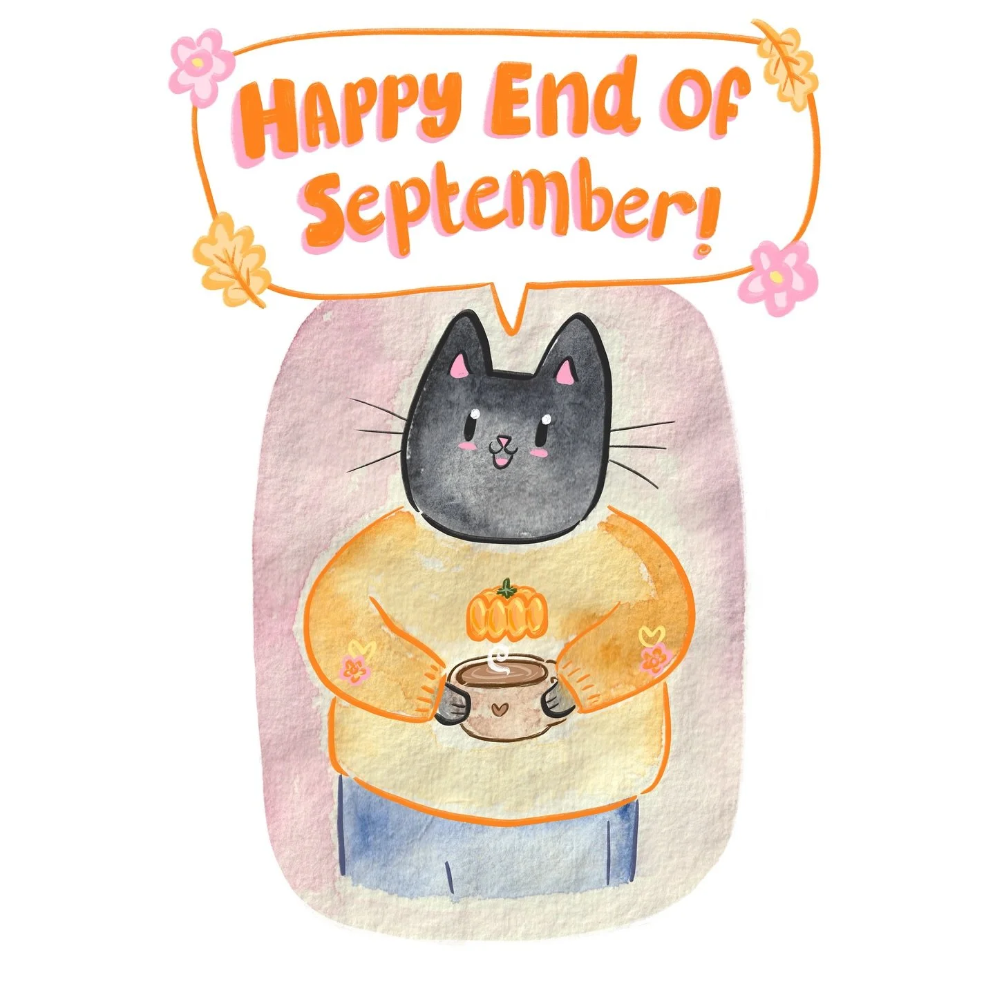 30. Tea time 🫖💗 omg! We did it! Yay! 🥳 happy end of September all! 💗  #cosyseptemberick 💗 ☺️ #artchallenge #illustrationdaily