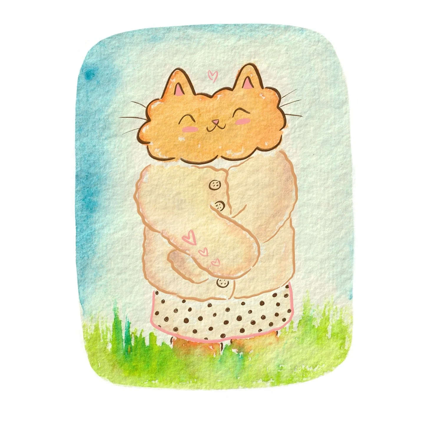 22. Cardigan 🌼  #cosyseptemberick 💗 ☺️ #artchallenge #illustrationdaily