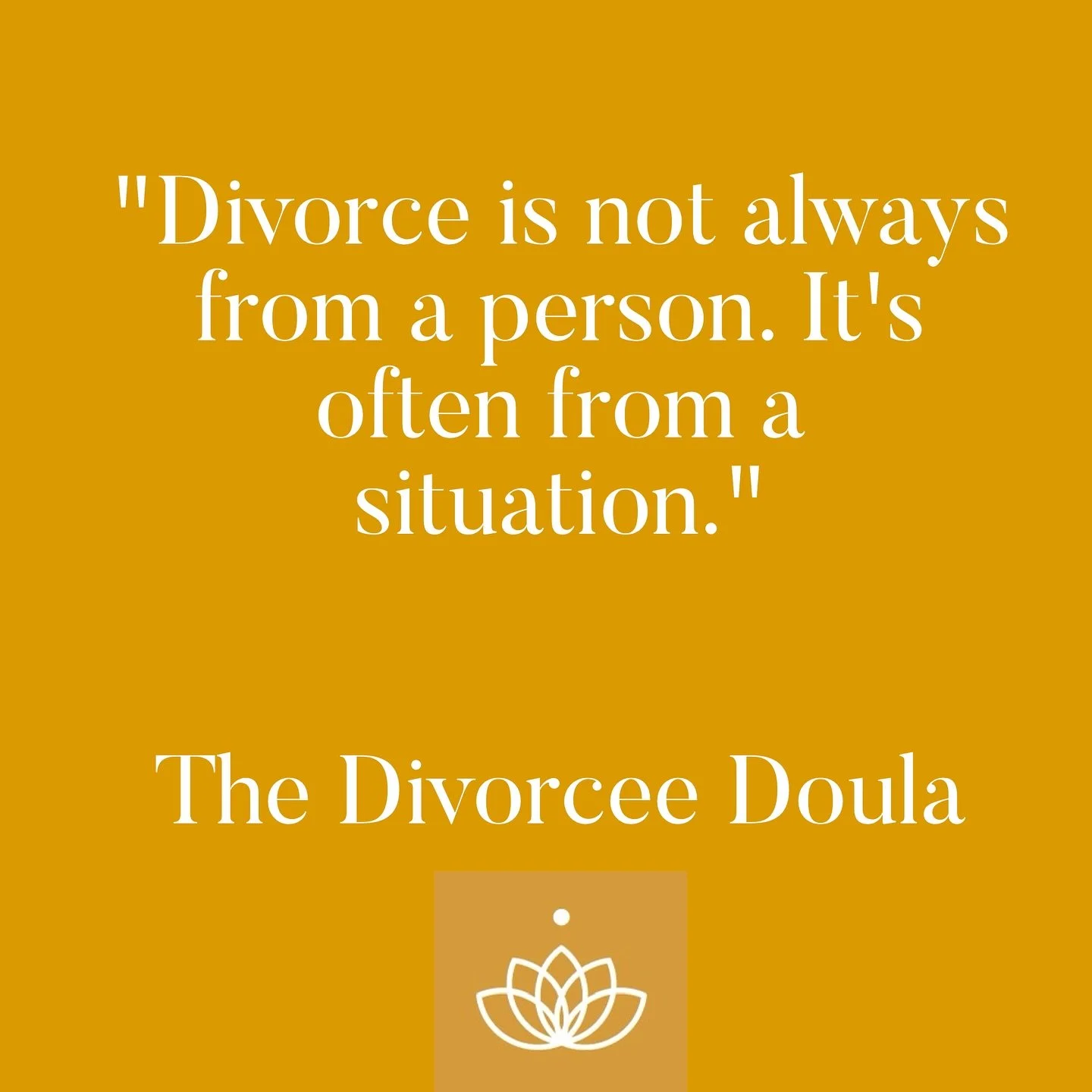 Did you know 30% of the people I work with are not divorced? It's because many people need to turn the page and start a new chapter in their life. It might be divorcing yourself from a job, a place, a friend, a lover, a career. The point is: we all n