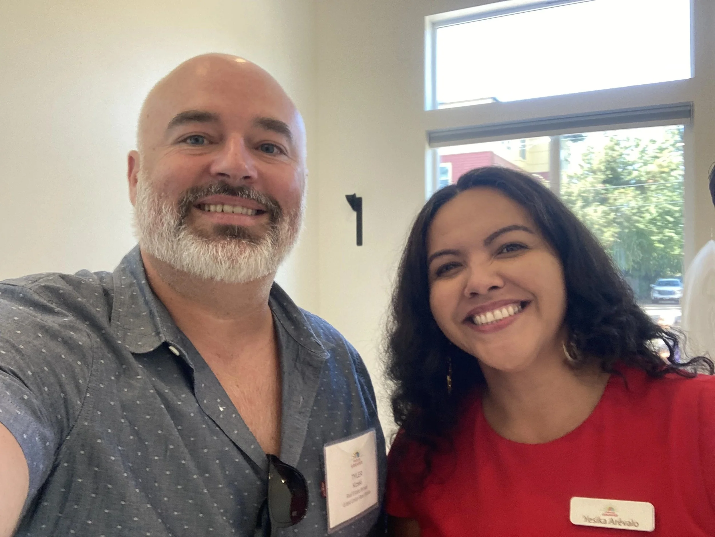 Tyler Koski of Grand Union Real Estate with Yesika Arévalo