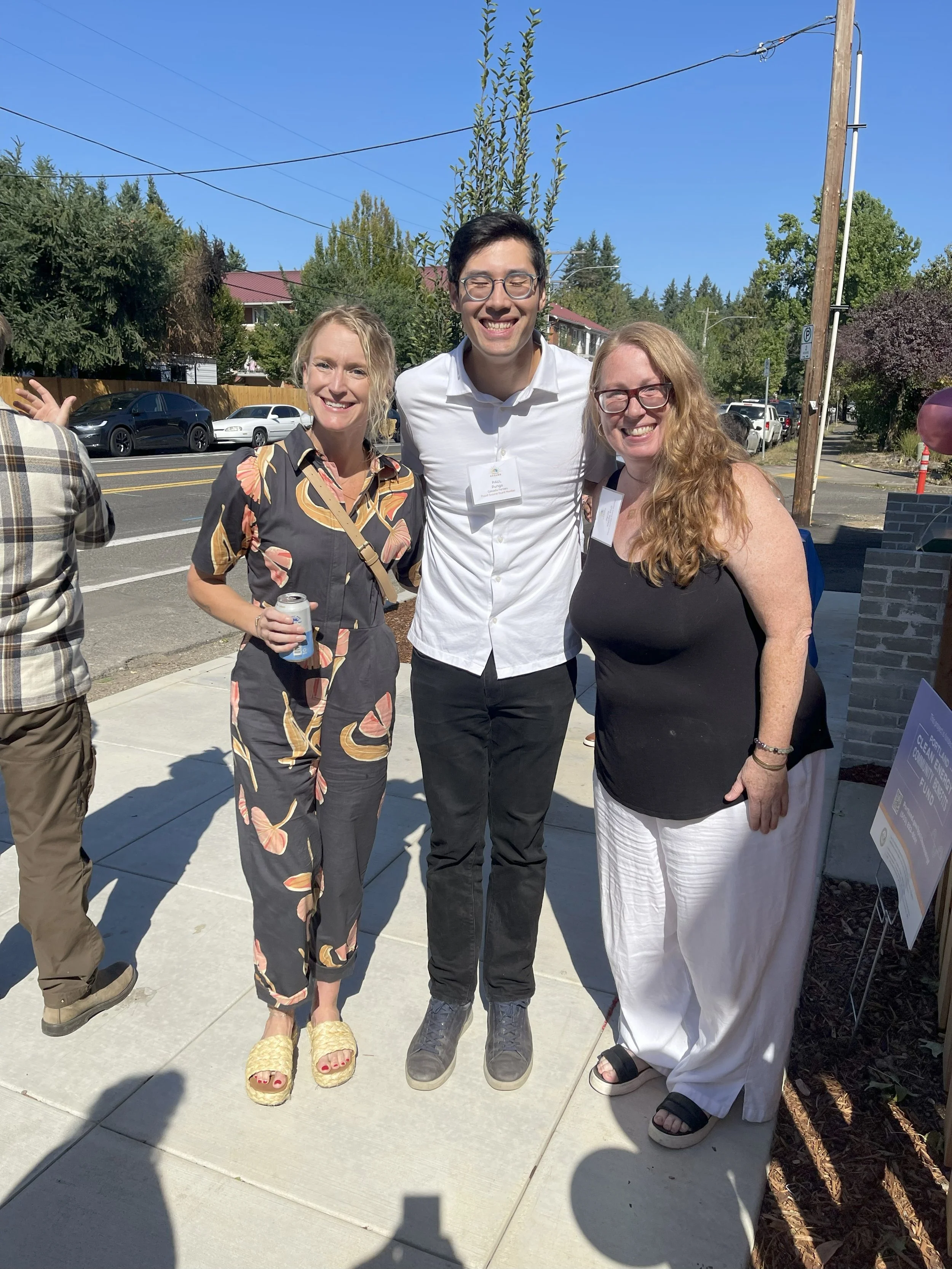 Board Members Laurel Marquand, Paul Runge, and Dr. Paula Macfie