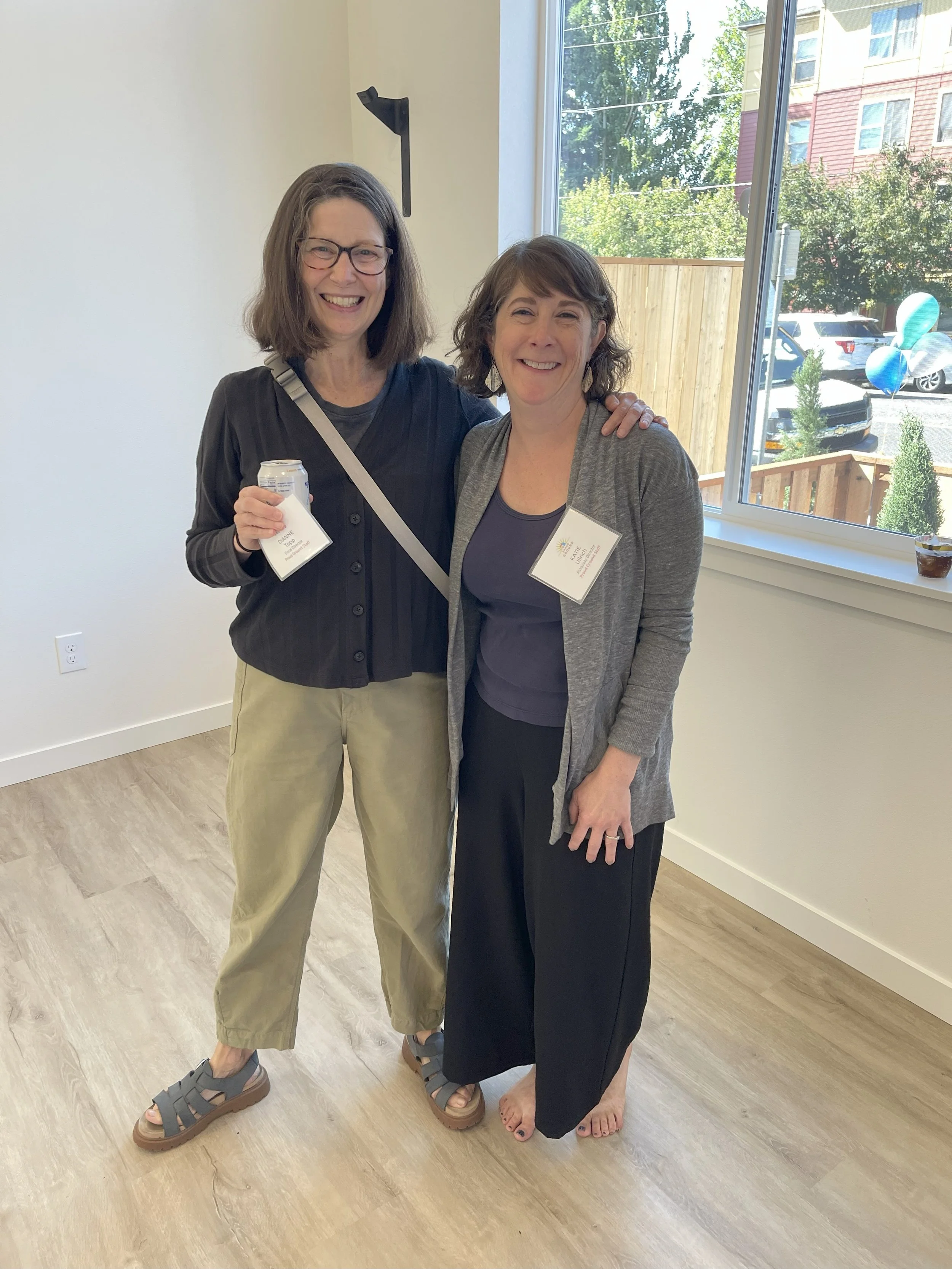 Proud Ground Fiscal Director Dianne Topp and Associate Director Katie Ullrich