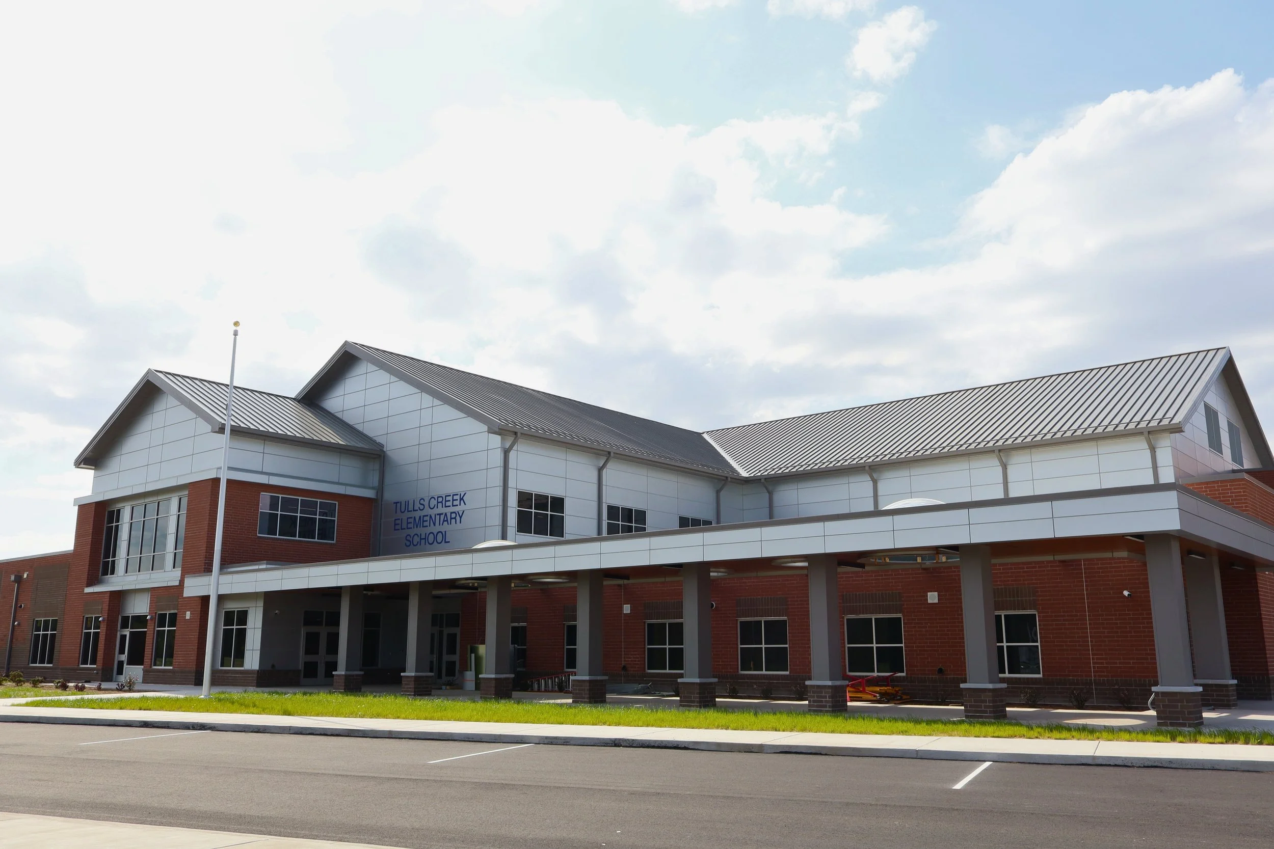      &nbsp;       
  
    Tulls Creek Elementary School  2026  Moyock, NC  Two-story, 118,000 square foot elementary school featuring classrooms, a gymnasium, cafeteria, media center, and administrative spaces. Scope included specialty and acoustical