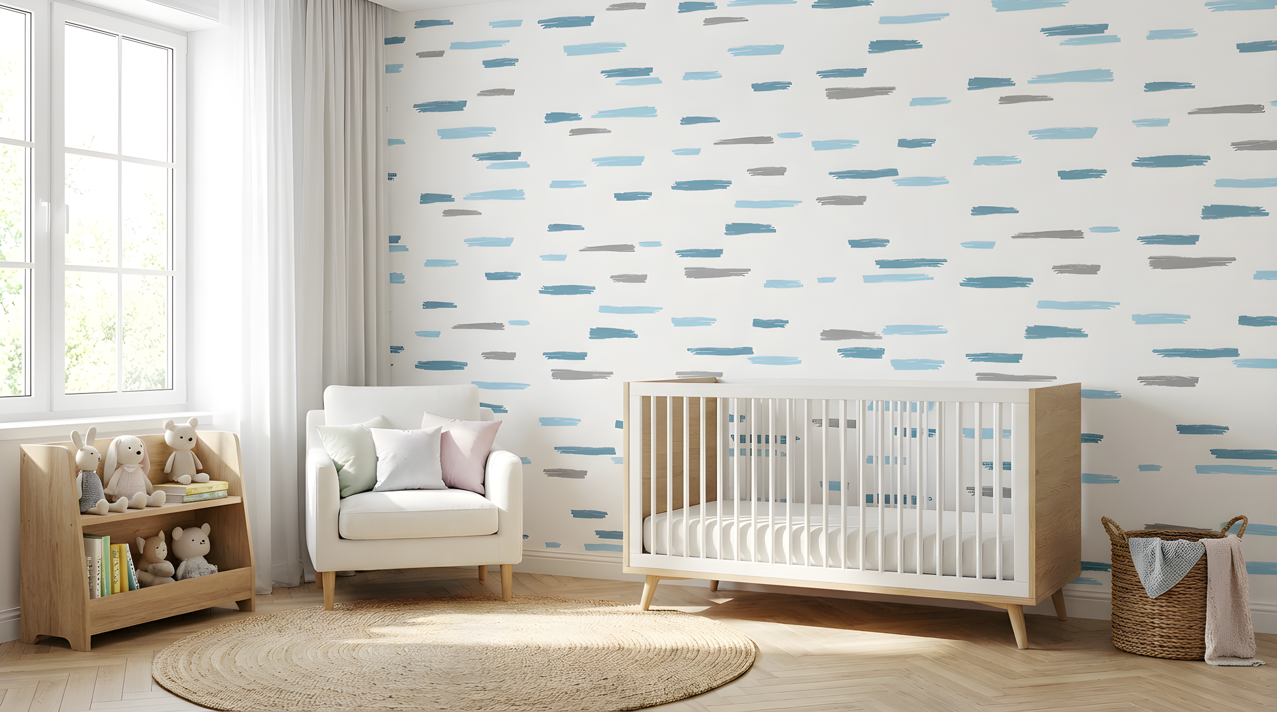 Papel de Parede Risk Azul - Housed