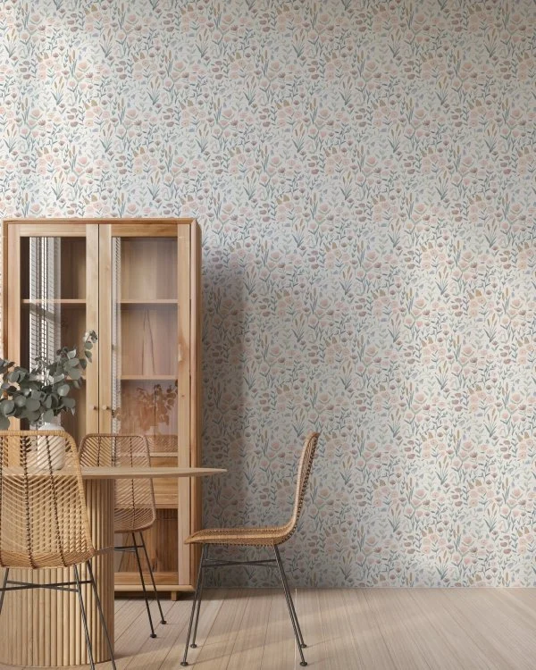 Papel de Parede Água de Flores