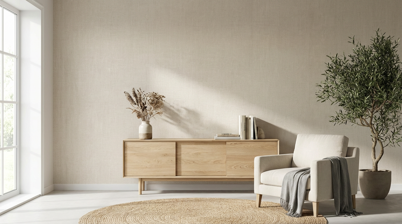 Papel de Parede para Sala: As 5 Maiores Tendências para 2026.