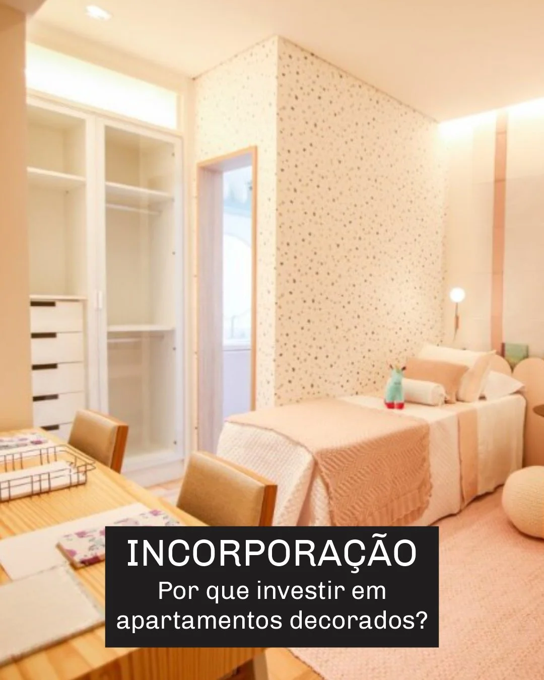 Um apartamento decorado precisa gerar desejo imediato! 

O papel de parede transforma espa&ccedil;os comuns em lares irresist&iacute;veis, acelerando a decis&atilde;o de compra. Arraste para o lado e veja 4 motivos para investir nessa solu&ccedil;&at