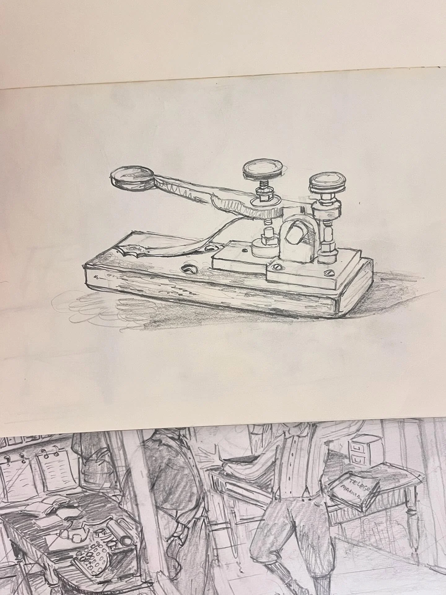 Do you know what this is? It&rsquo;s a telegraph key. All the weird and wonderful things you get to draw when illustrating historical fiction. When I was at OCAD from 2003-2007, I had no idea where I was going with my art  but didn&rsquo;t feel I fit
