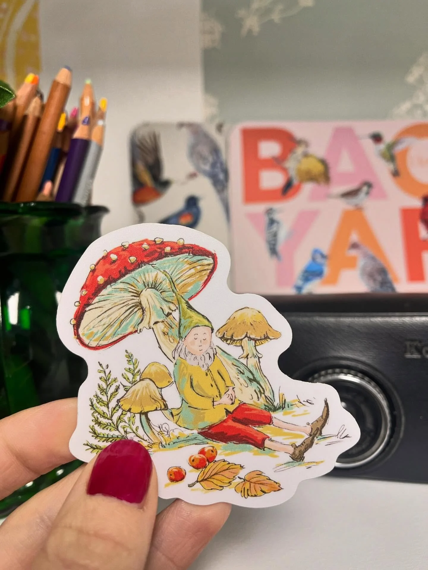 50% off Backyard Gnome surprise sticker sets. 
No code necessary, just head to the link in my profile to checkout. 🍄🍂👏
.
.
.
.
#vinylstickers #backyardgnome #homesweetgnome #cosyclub #sweaterweather