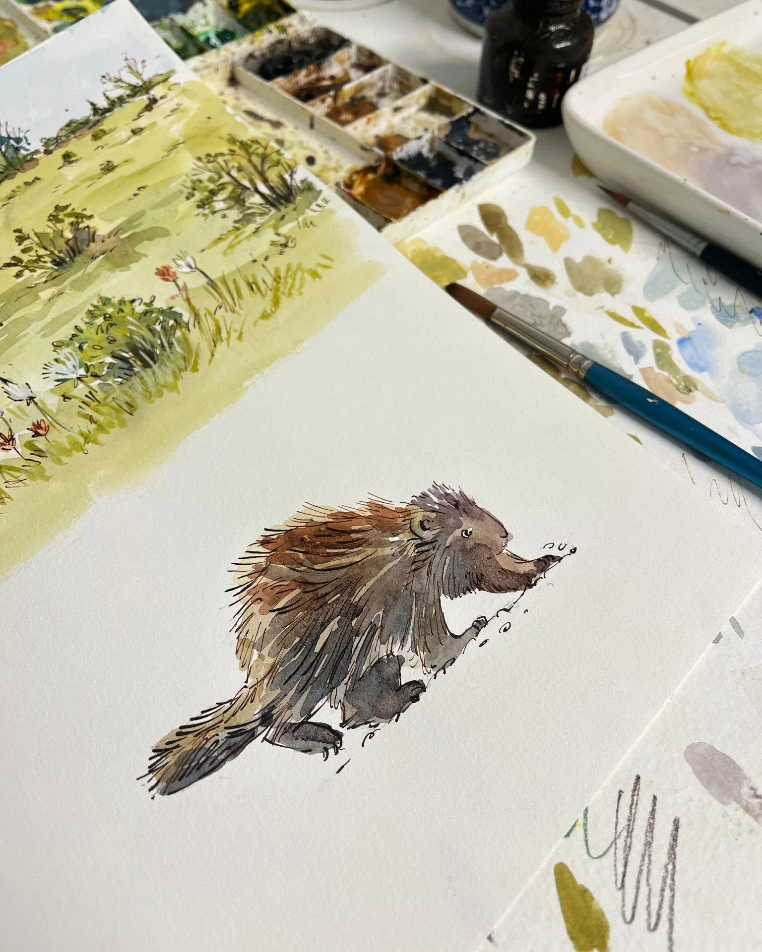 TWO THINGS: 

1. I'm planning a giant studio sale! Closing up the Strawberry Snail shop and only opening for special product drops like, ONCE IN A WHILE. More on that later. 

2. I deleted the Instagram app on my phone completely. Last night my phone