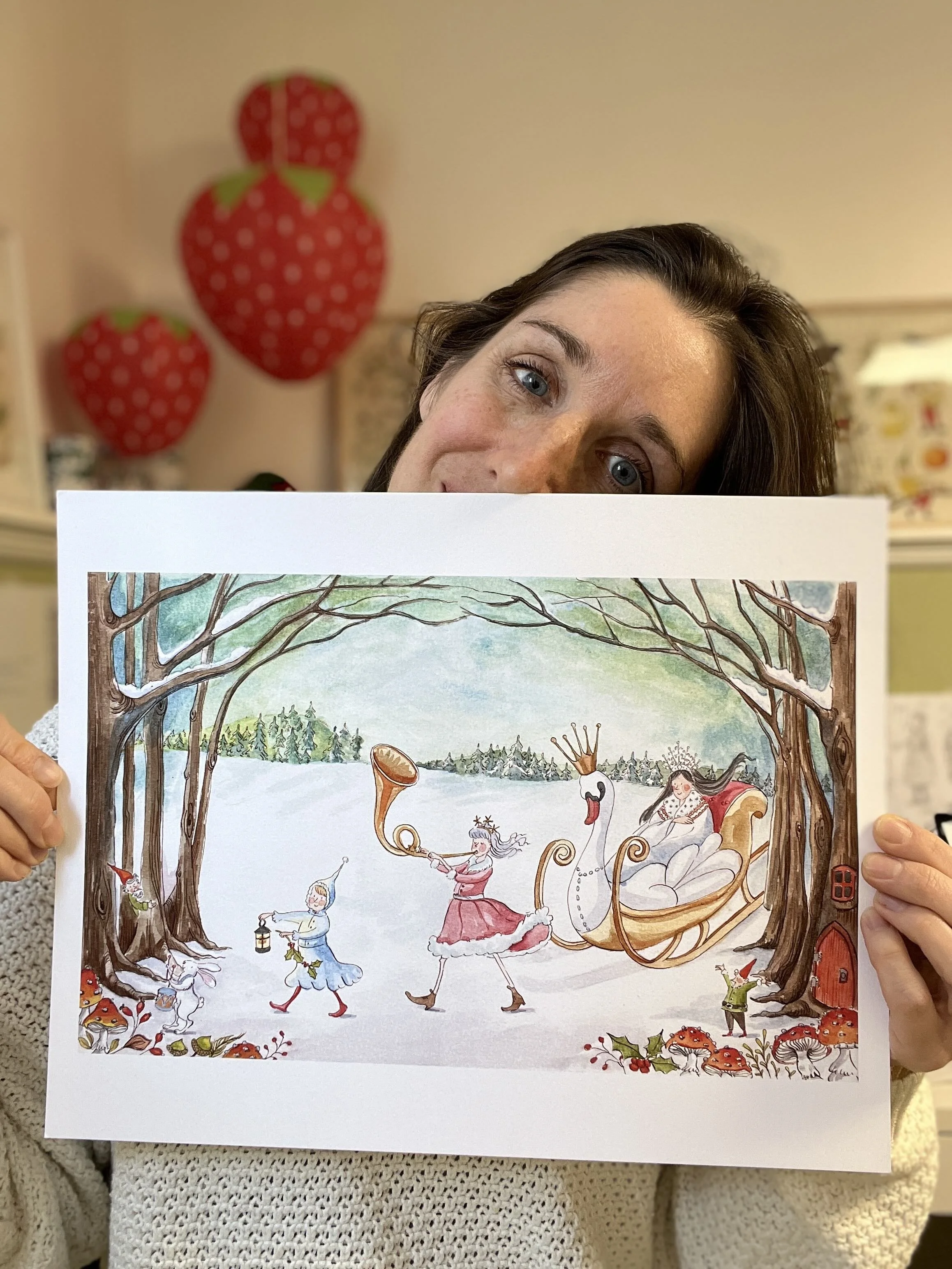 Whimsical Winter Wonderland Art Print