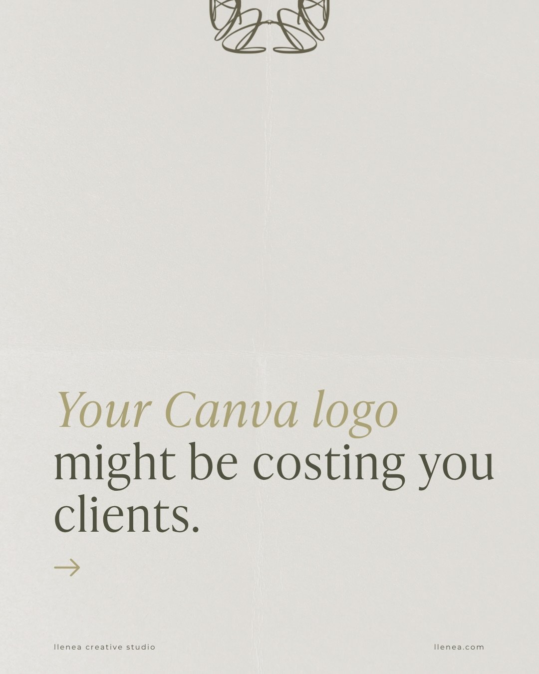 That Canva logo got you started. But at some point, it stops being a foundation and starts being a ceiling.

A template is designed to work for anyone &mdash; which means it wasn't designed for you. Your positioning, your audience, your vision &mdash