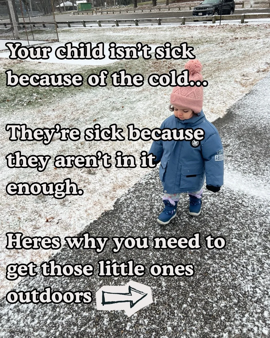 If your toddler gets stuffy, sick, or stir-crazy every time the weather shifts&hellip; this is for YOU. ❄️

Getting kids outside in the cold isn&rsquo;t going to get them sick&hellip; it&rsquo;s essential for immune support, sleep regulation, sensory