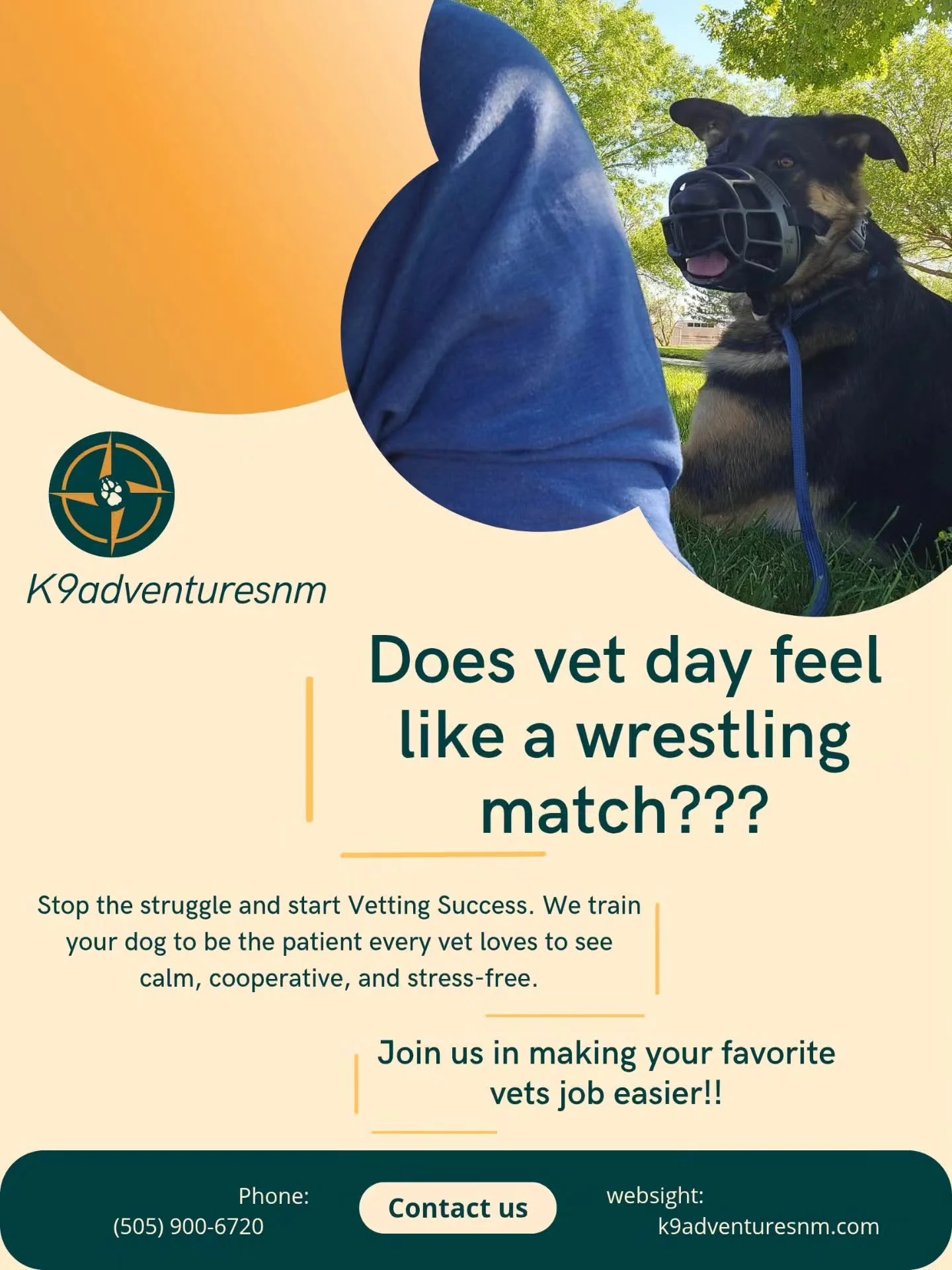 That's around Albuquerque are inundated with pups who are unsocialized and not used to handling. Take 20 extra minutes and start your pup on their journey to dogs. Being every vet's dream client🩺🐕