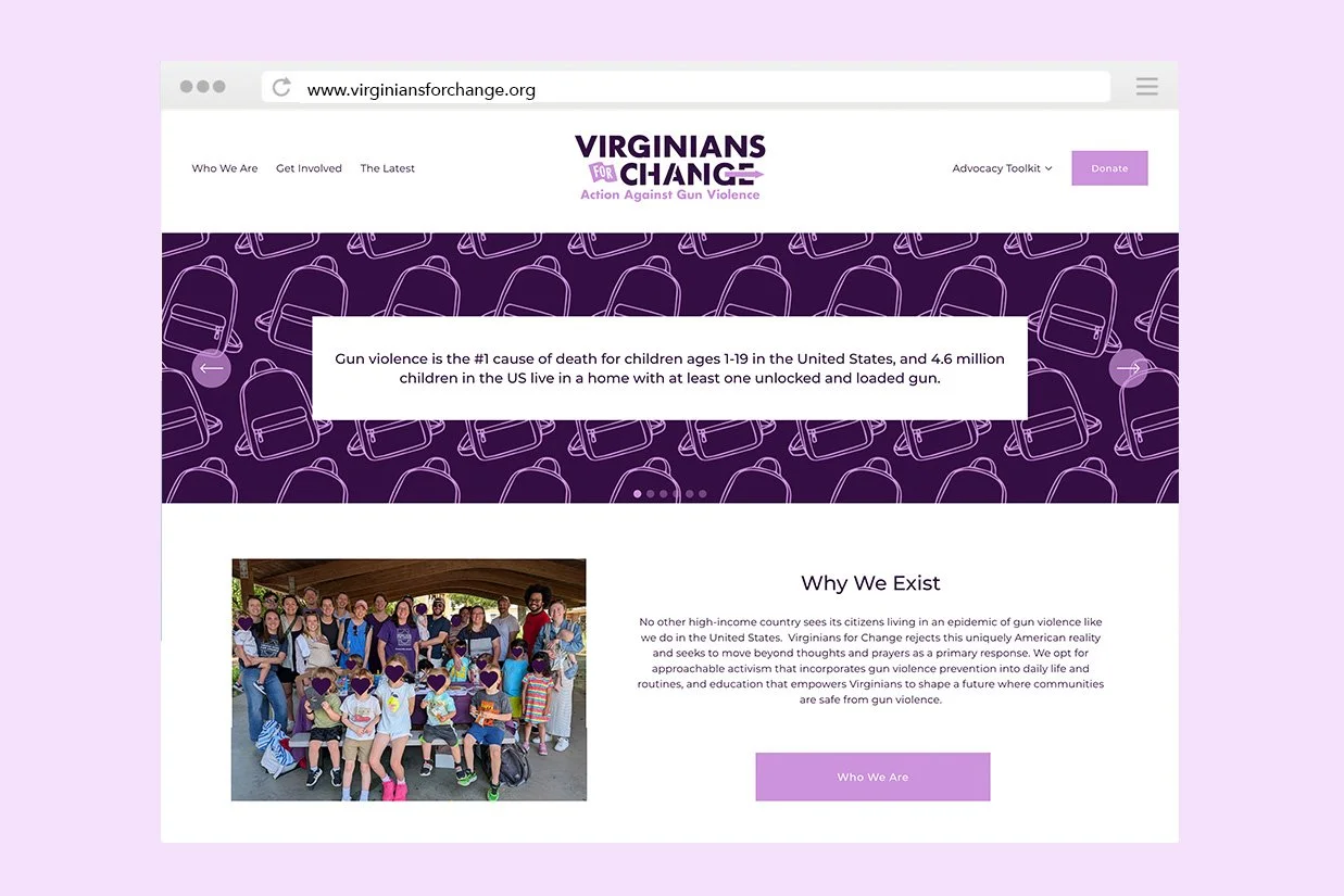 Virginians For Change
  
Brand + Website Design