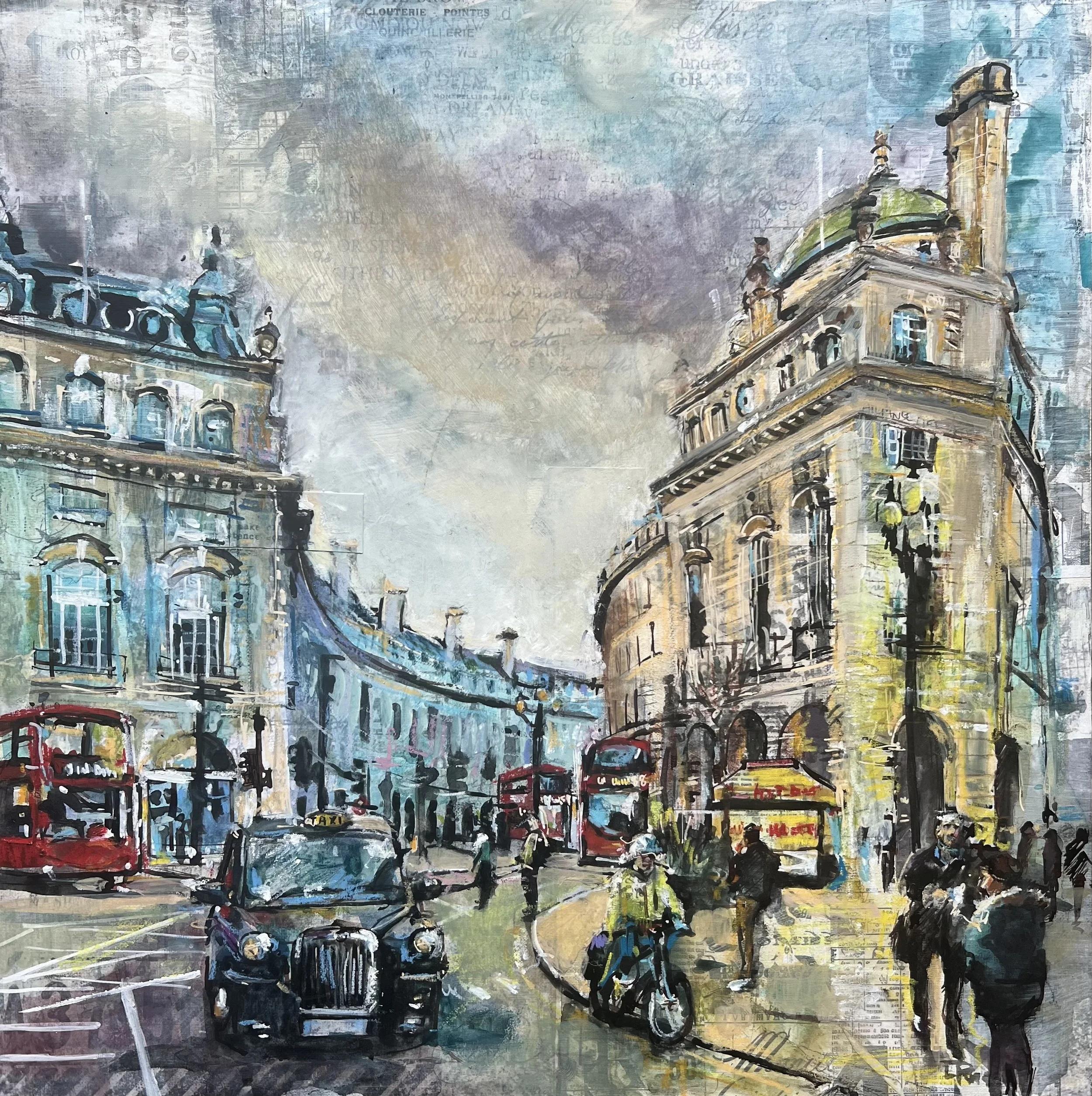 Regent Street – Original London Cityscape Painting