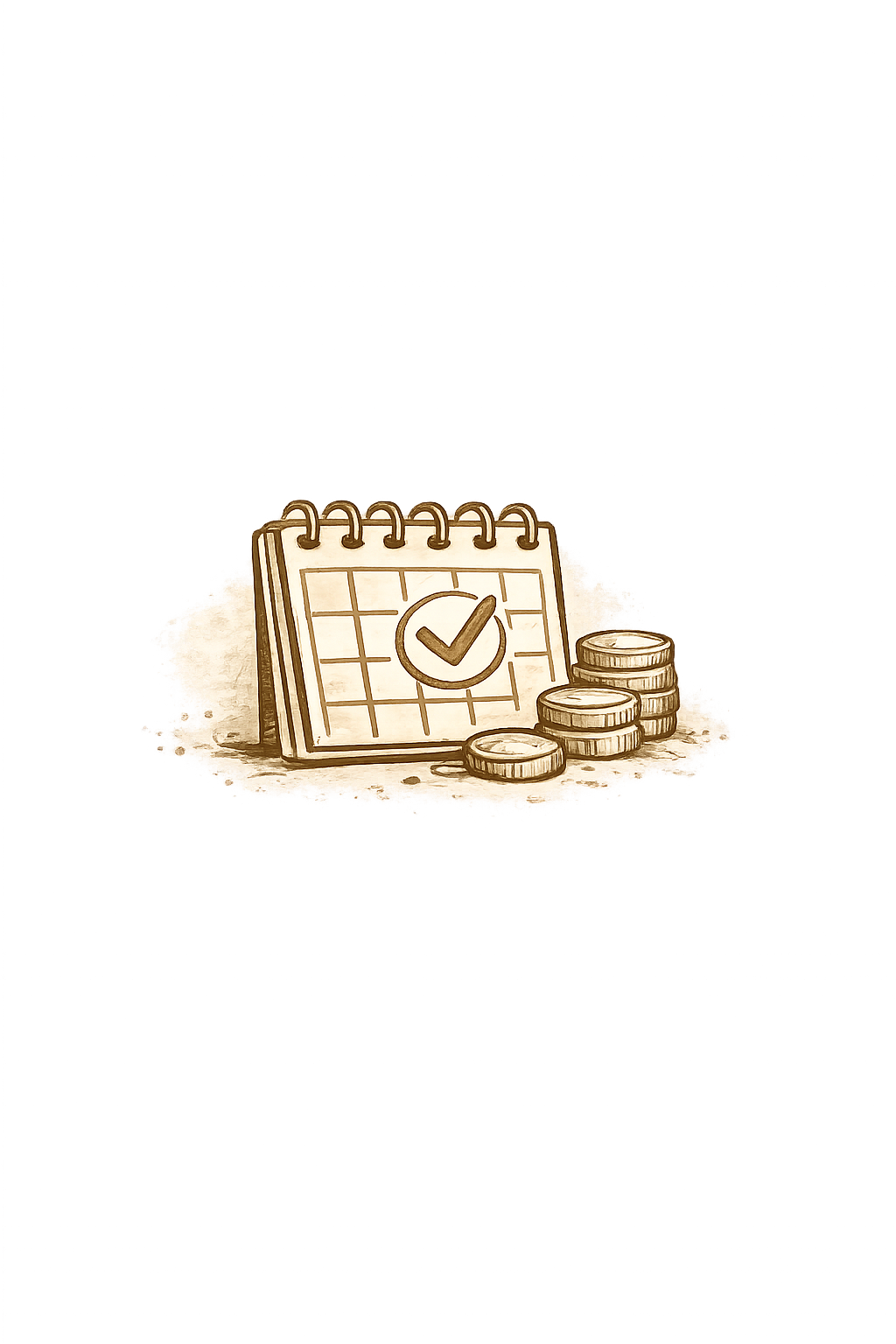 Flexible art class booking options with lesson schedule icon