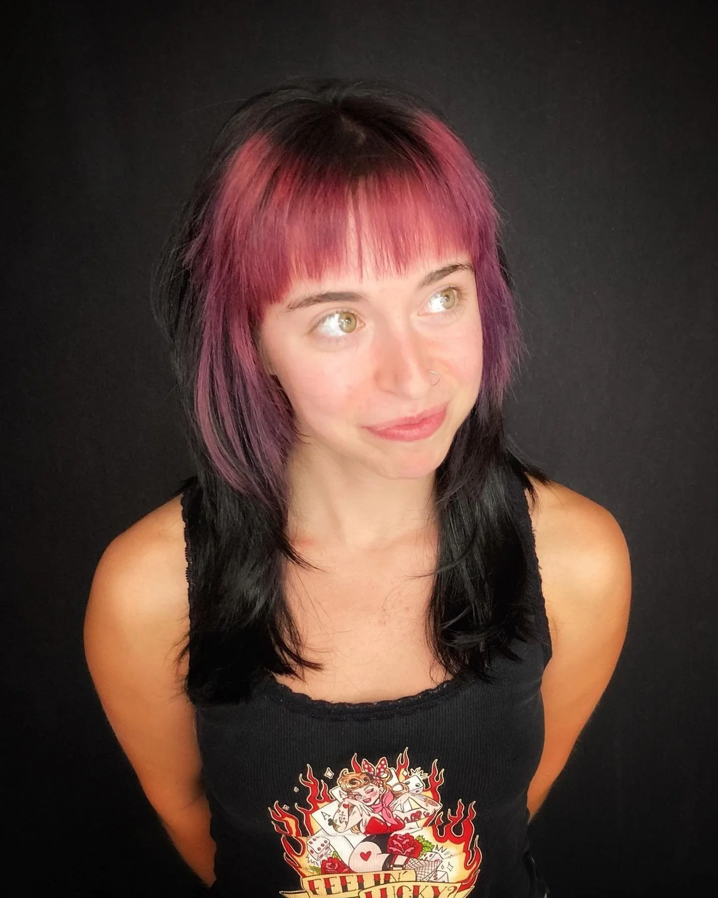 Rose had her color refreshed and her long straight hair cut into fun rock star layers!  TEXT REBECCAH FOR AN APPOINTMENT! 562 505-8973