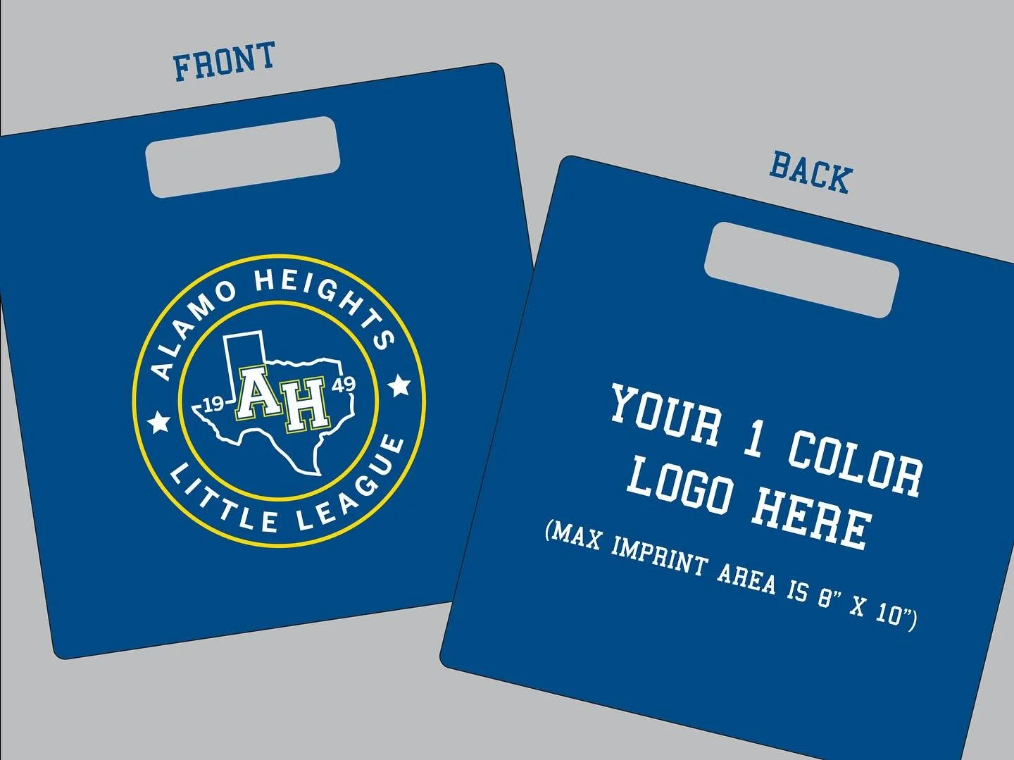 We are excited to offer a NEW sponsorship opportunity this season: the 2026 Bleacher Cushion Sponsor! This sponsorship includes your 1 color logo printed on the back of 100qty bleacher cushions. Cushions are 14&rdquo;x14&rdquo; vinyl coated seat cush