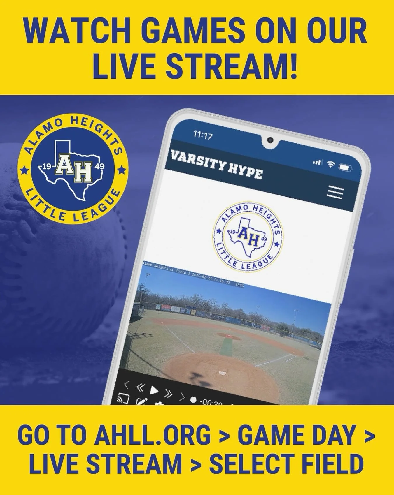 It&rsquo;s hard to believe that Spring games kicked off last night! Can&rsquo;t make it to the fields to watch the game? No worries - you can watch the game on our live stream by visiting AHLL.org > Game Day > Live Stream (then select your fiel